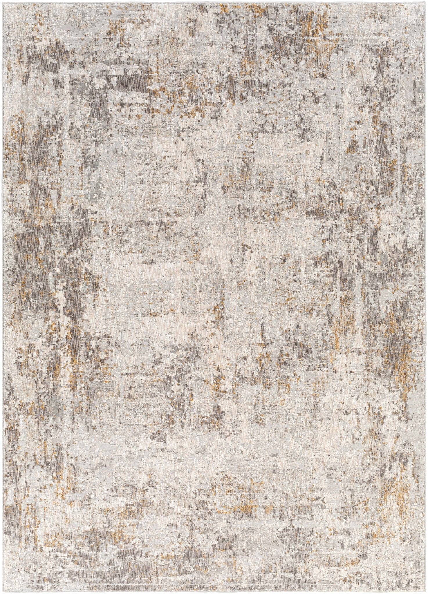 Ivory And Gray Contemporary Style Machine Woven Area Rug - Image 12
