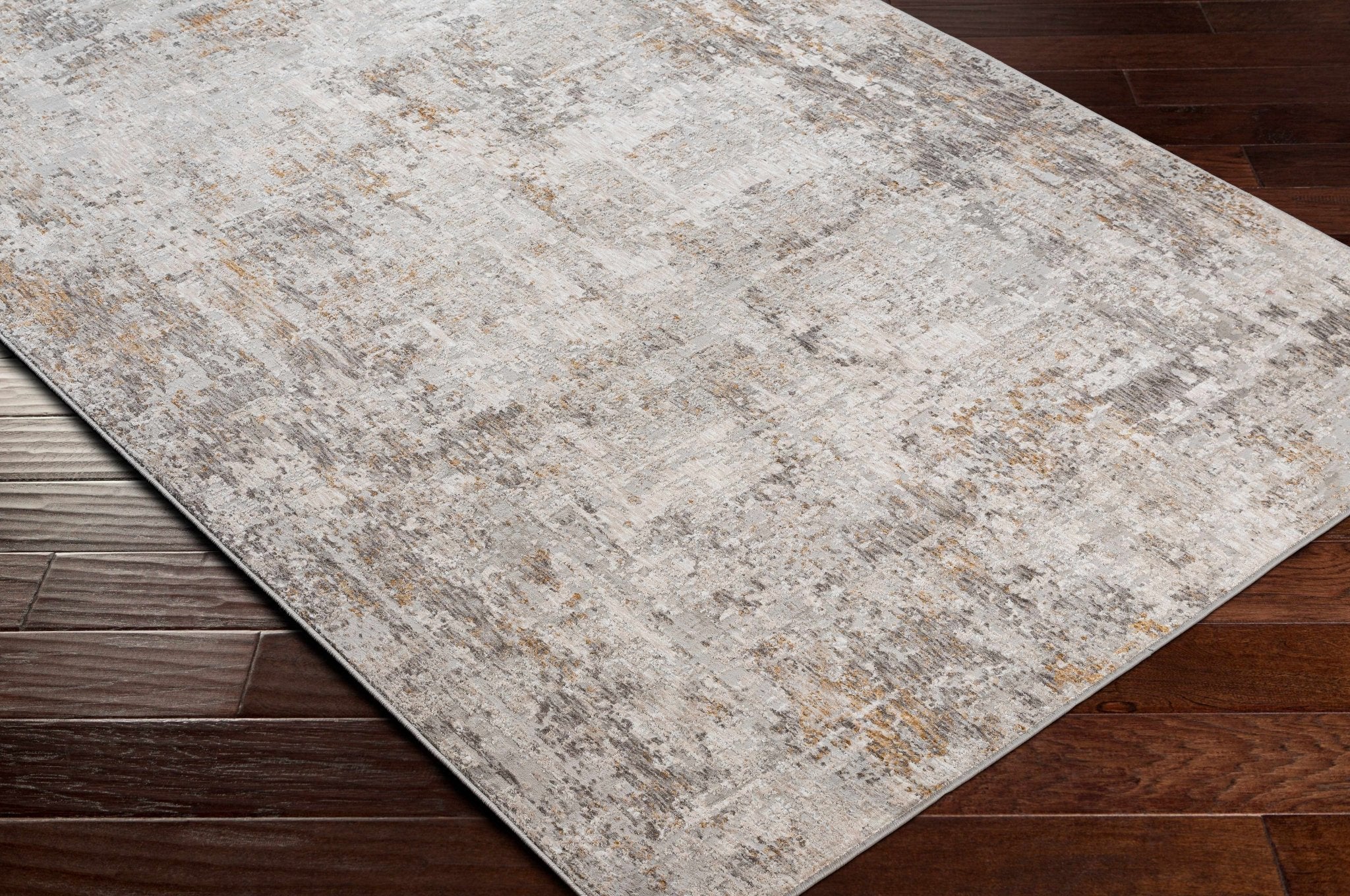 Ivory And Gray Contemporary Style Machine Woven Area Rug - Image 13