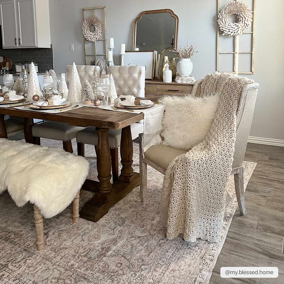 Premium Antique style Ivory, Beige and Brown Traditional Medallion Washable Area Rug - Image 10