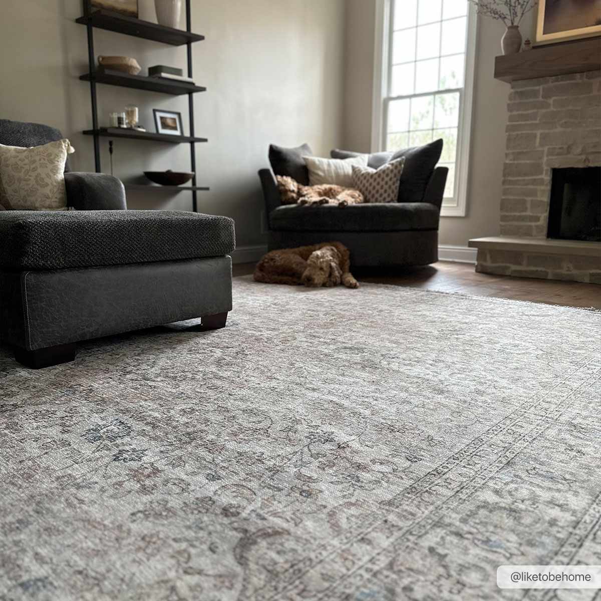 Premium Antique style Ivory, Beige and Brown Traditional Medallion Washable Area Rug - Image 30