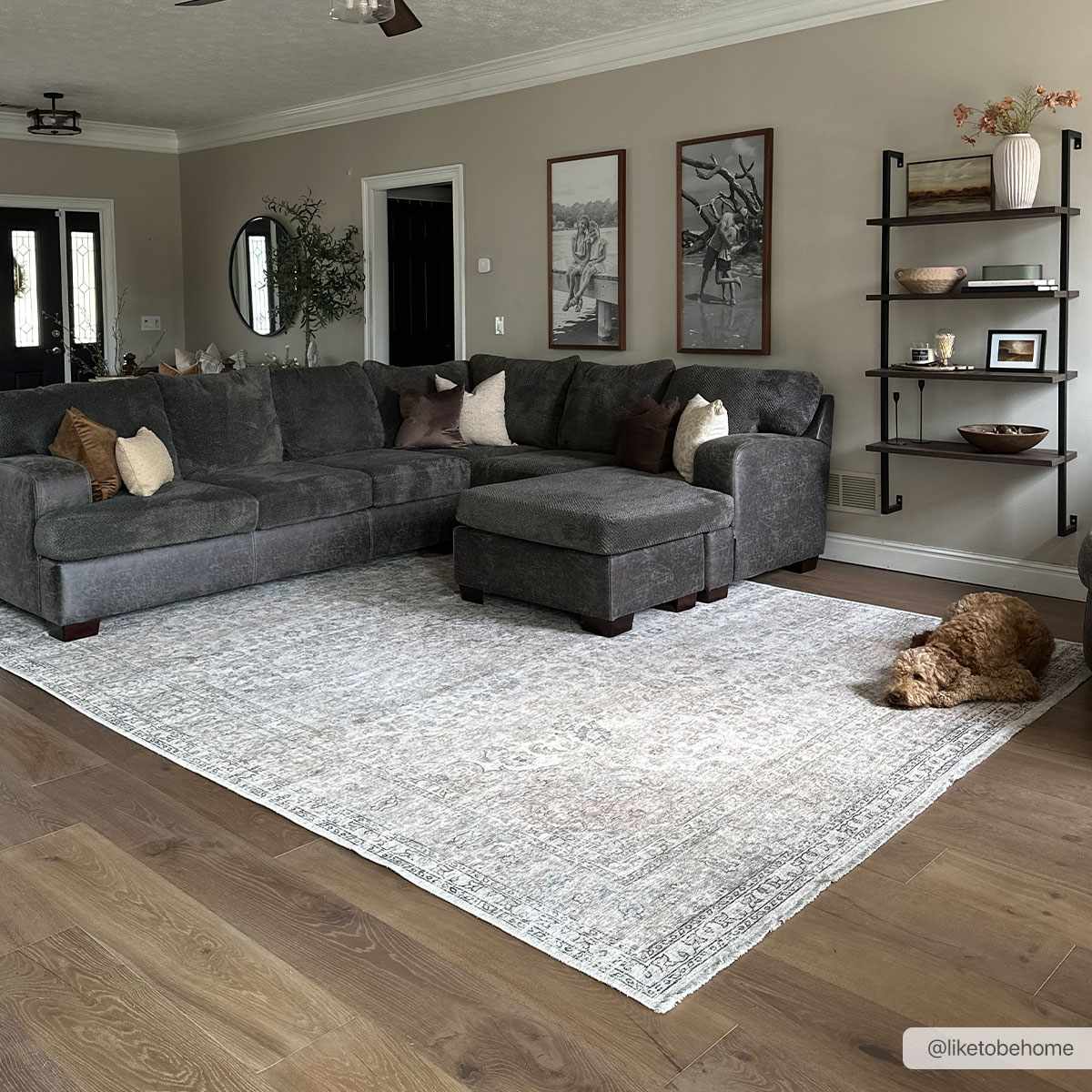 Premium Antique style Ivory, Beige and Brown Traditional Medallion Washable Area Rug - Image 32