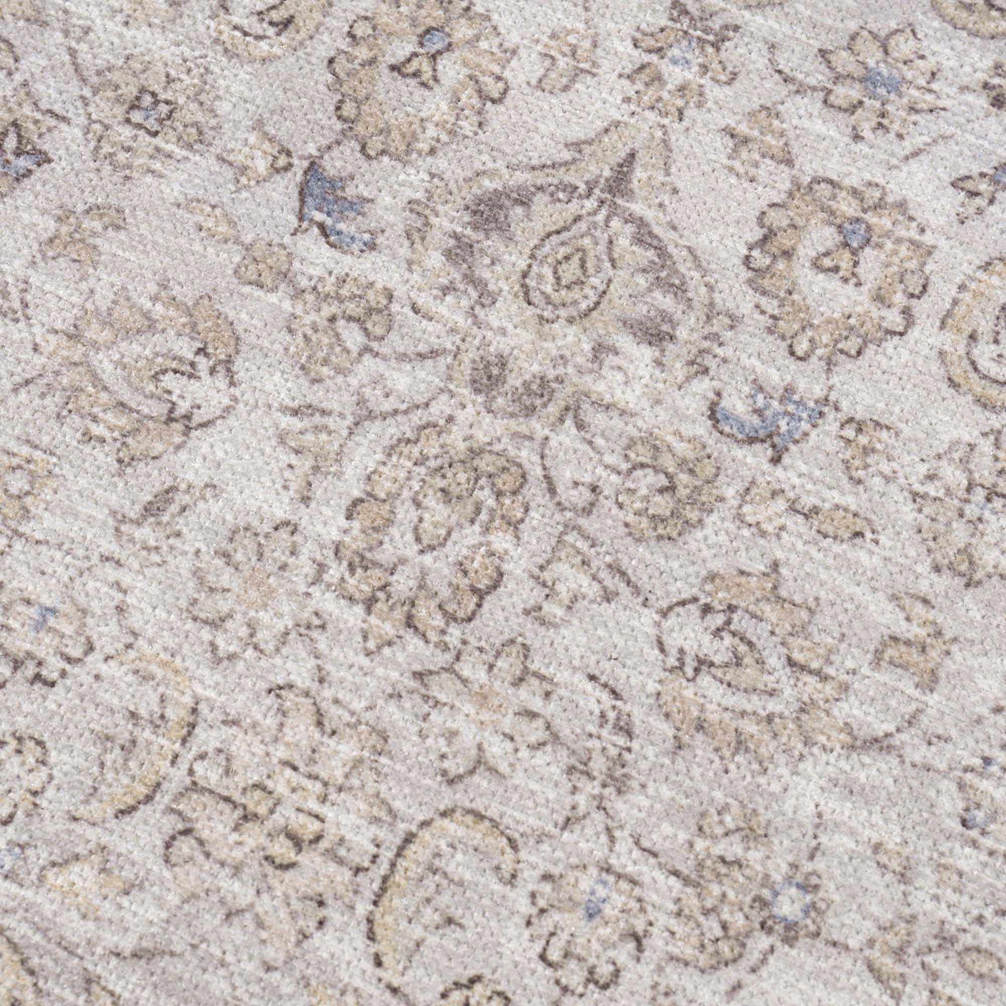 Premium Antique style Ivory, Beige and Brown Traditional Medallion Washable Area Rug - Image 33