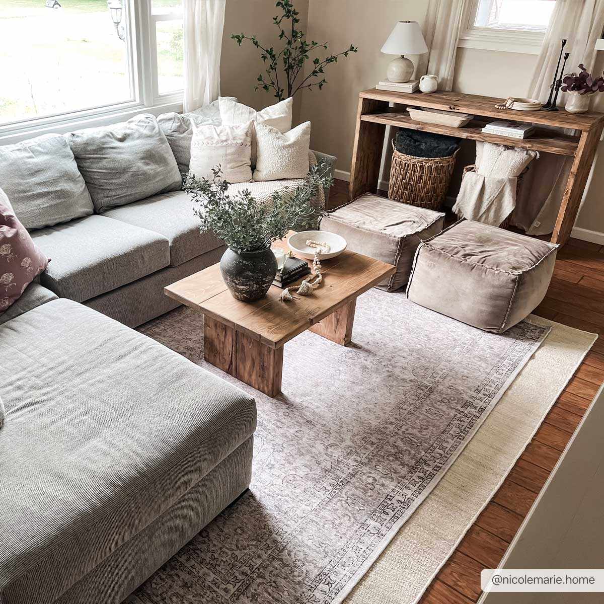 Premium Antique style Ivory, Beige and Brown Traditional Medallion Washable Area Rug - Image 6