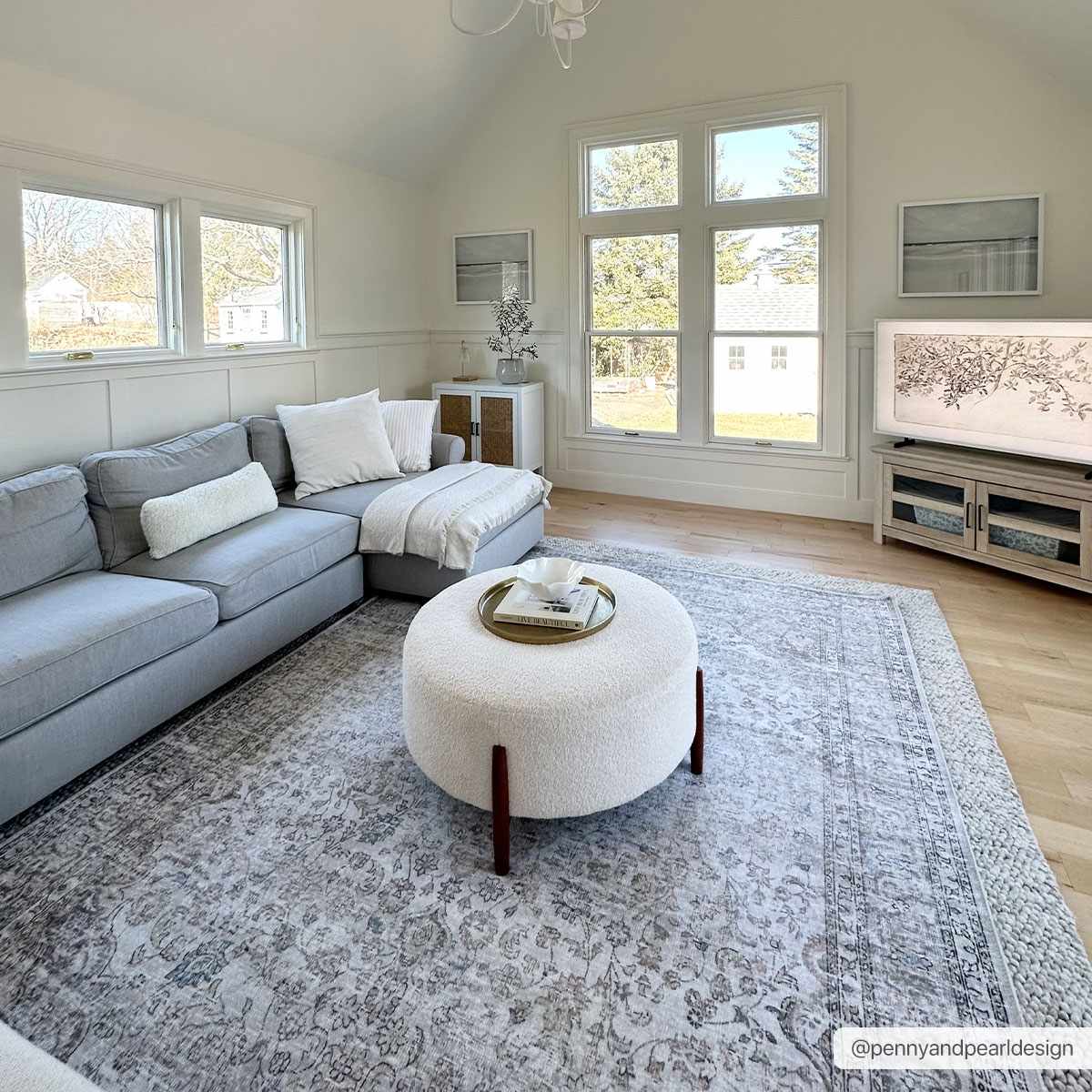 Premium Antique style Ivory, Beige and Brown Traditional Medallion Washable Area Rug - Image 9