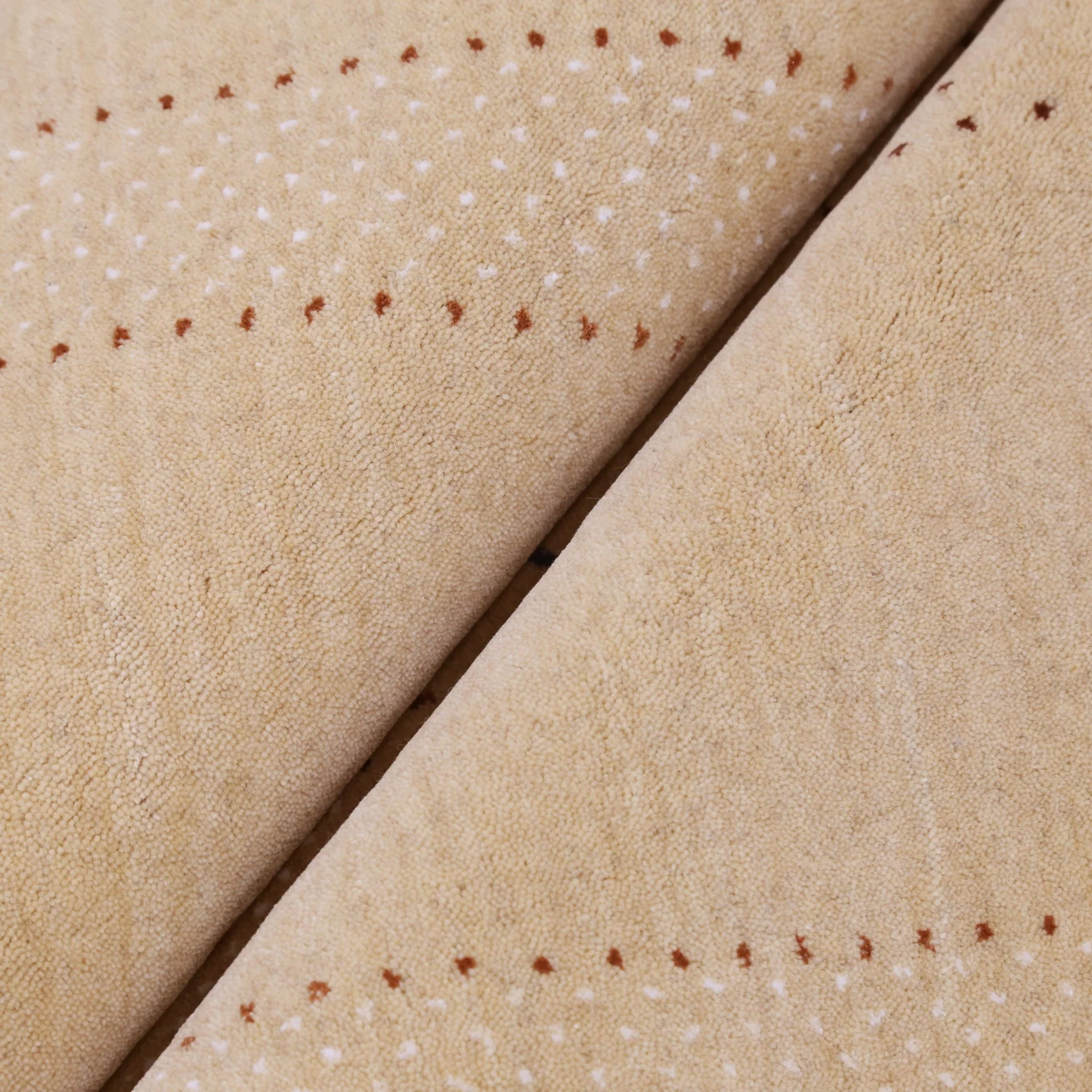 Ivory Contemporary Design Hand Loomed Wool Area Rug - Image 9
