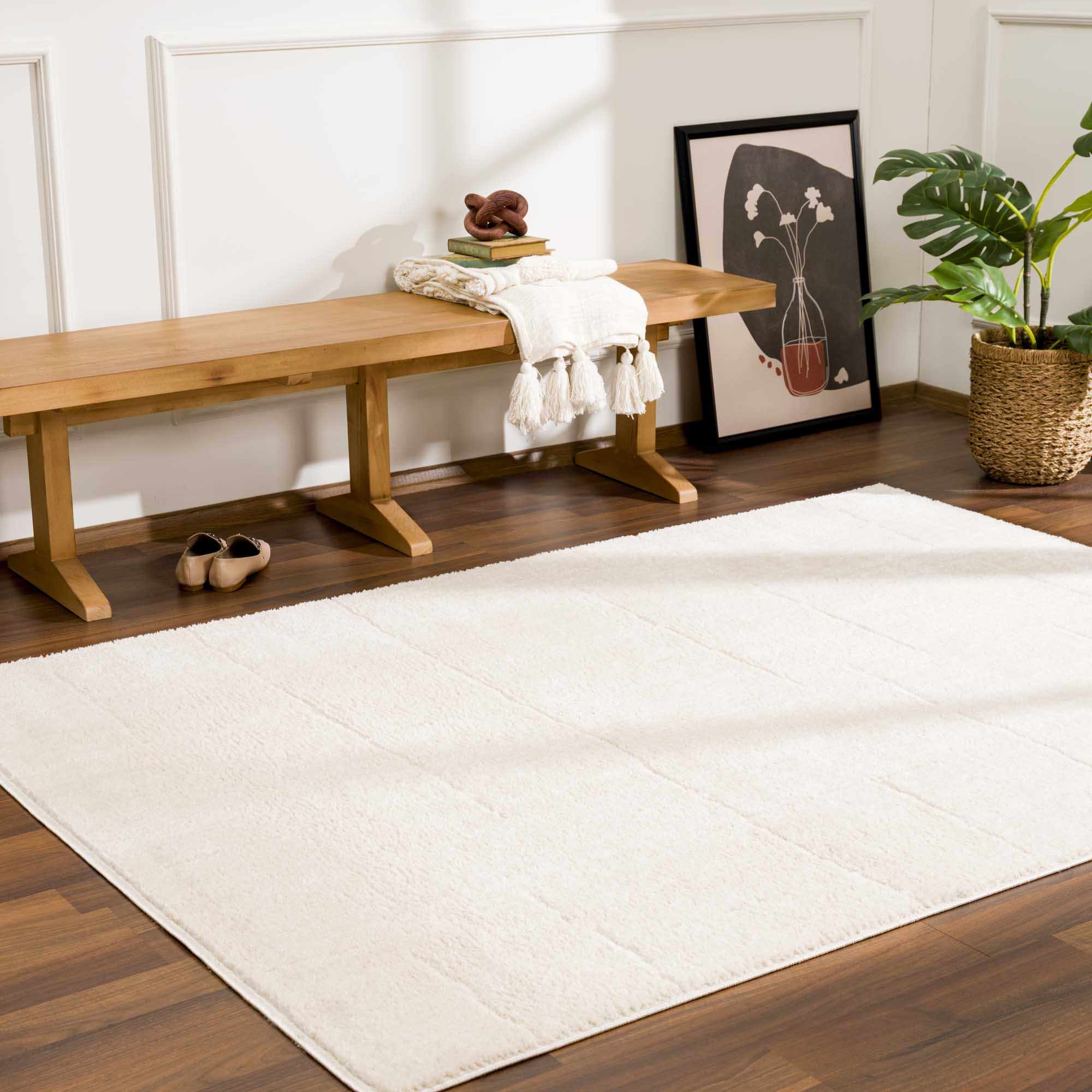 Ivory Contemporary Style Area Rug - Image 17