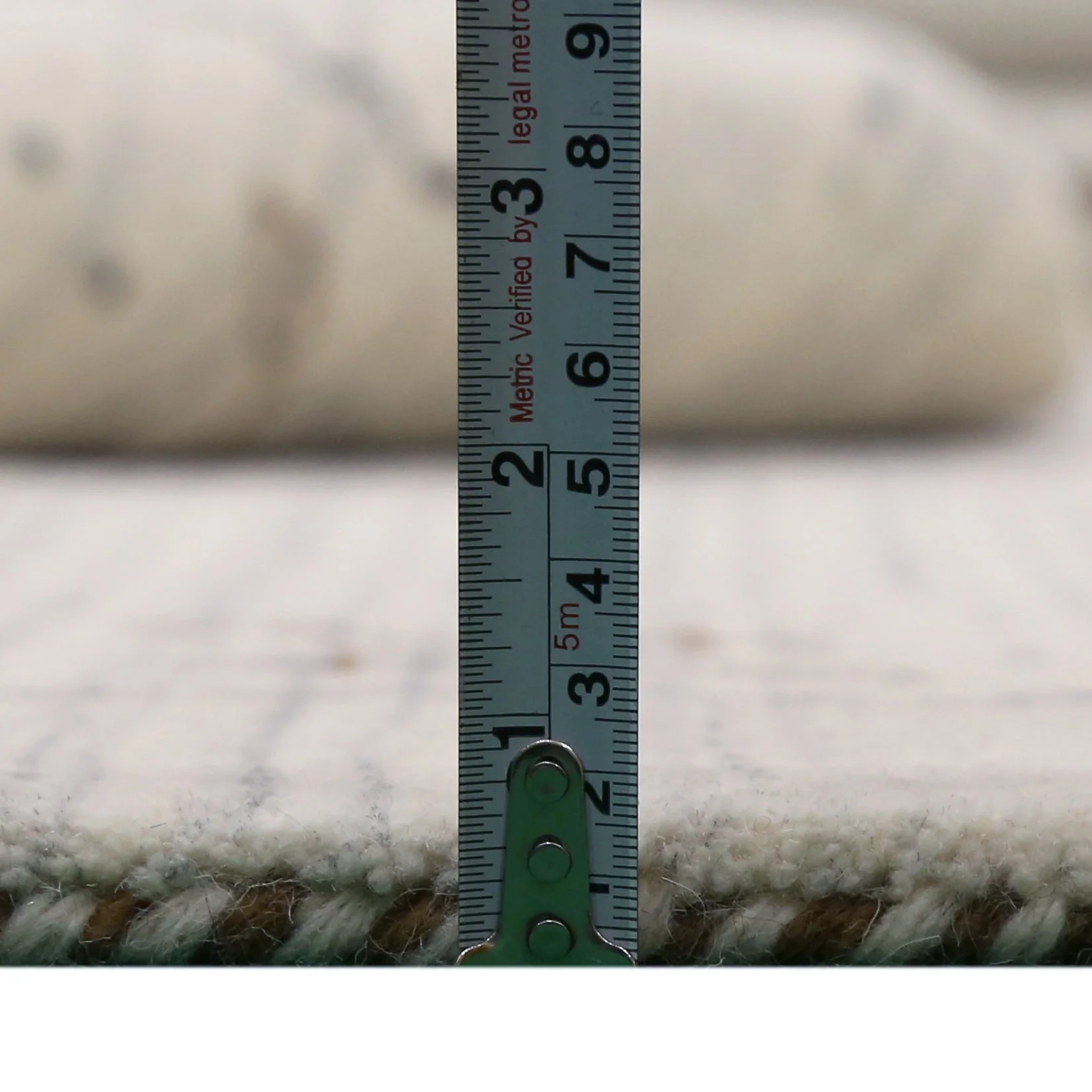 Ivory Gabbeh Border Design Hand Loomed Wool Rug - Image 7