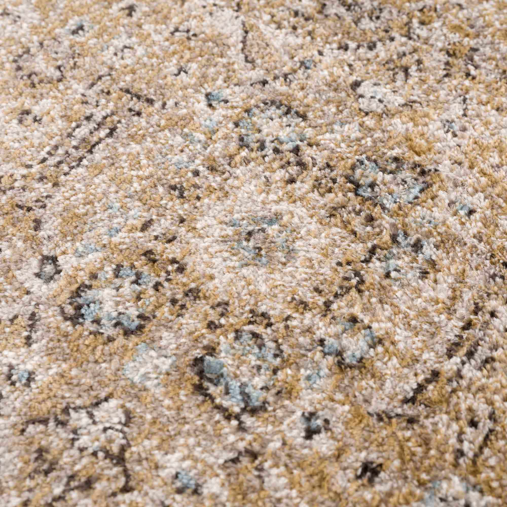Ivory, Mustard and Charcoal Traditional Design Area Rug - Image 11