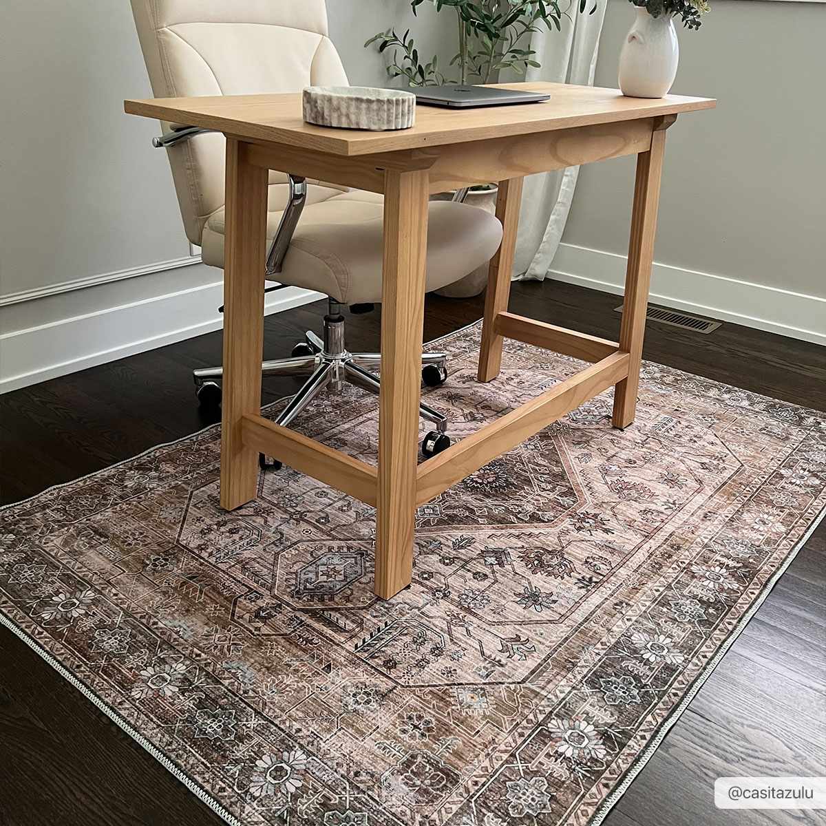 Ivory, Olive and Brown Vintage Style Traditional Floral washable Area Rug - Image 11