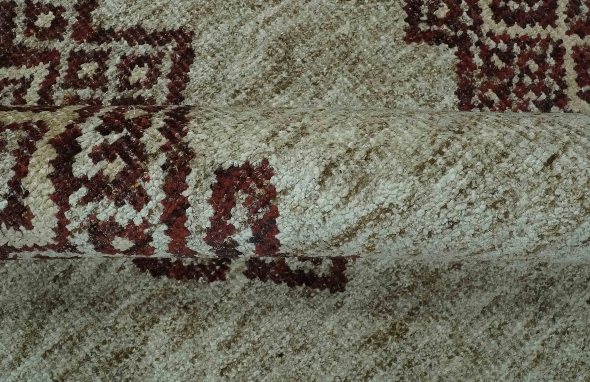 Traditional Large design 5x8 Olive, Silver and Brown Hand knotted wool area rug - Image 7