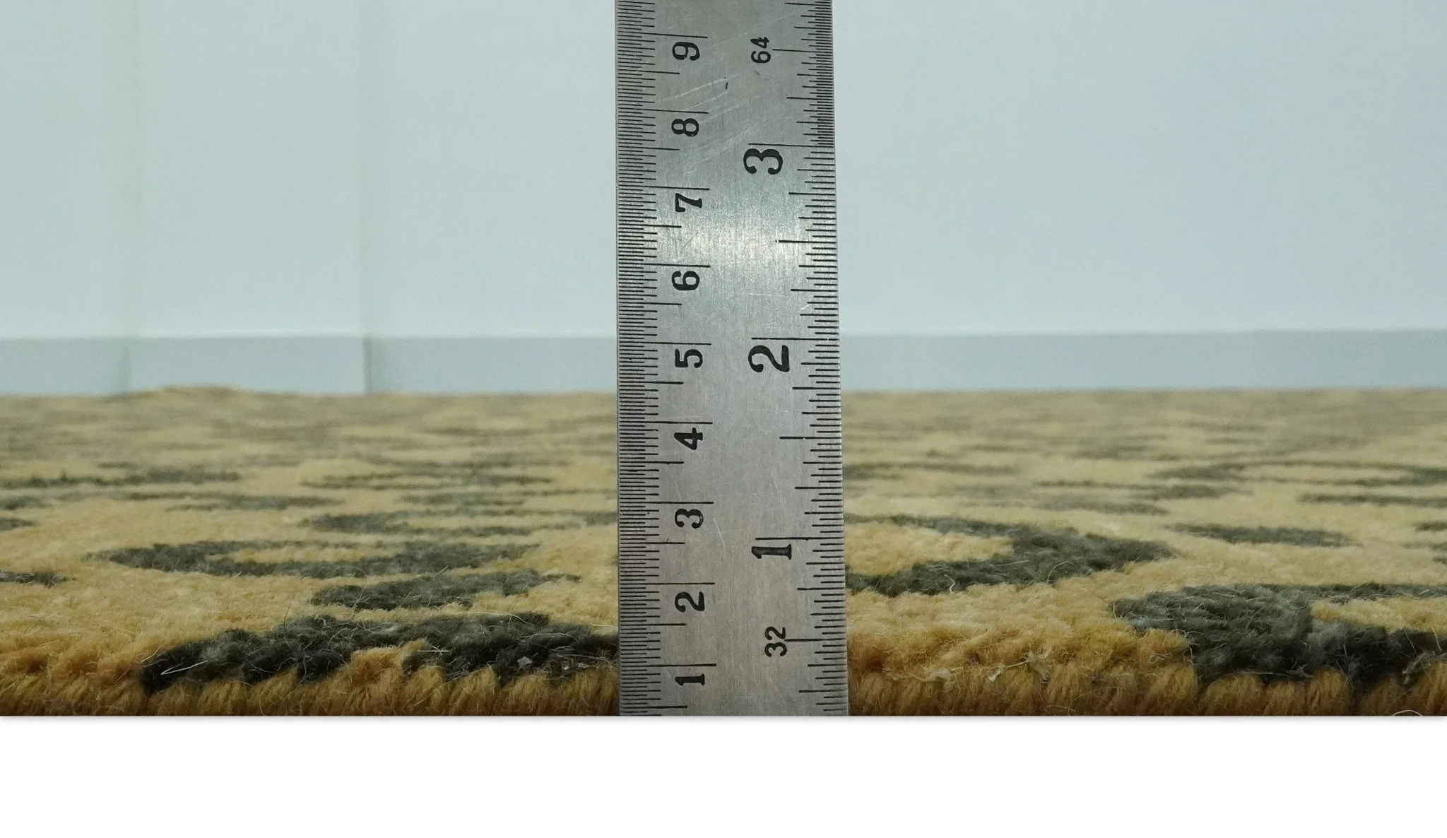 Modern leopard Design Hand knotted Golden-Brown and Charcoal Custom Made wool rug - Image 8