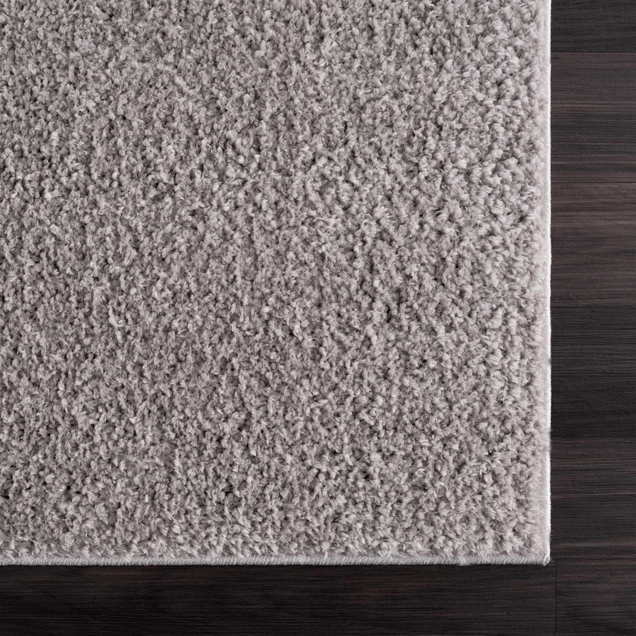 Modern Solid Plane light Gray Plush Pile Moroccan Style Multi size Washable Area Rug - Image 10