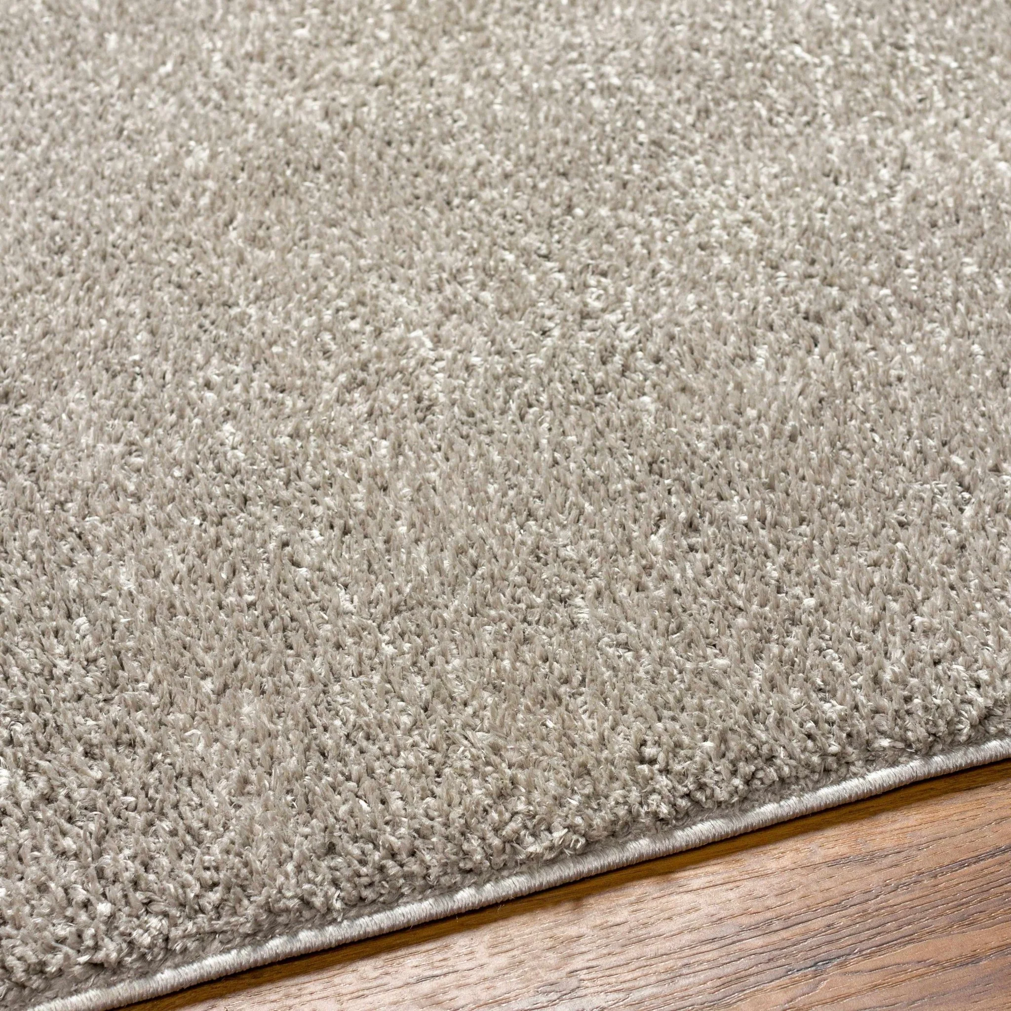 Modern Solid Plane light Gray Plush Pile Moroccan Style Multi size Washable Area Rug - Image 20