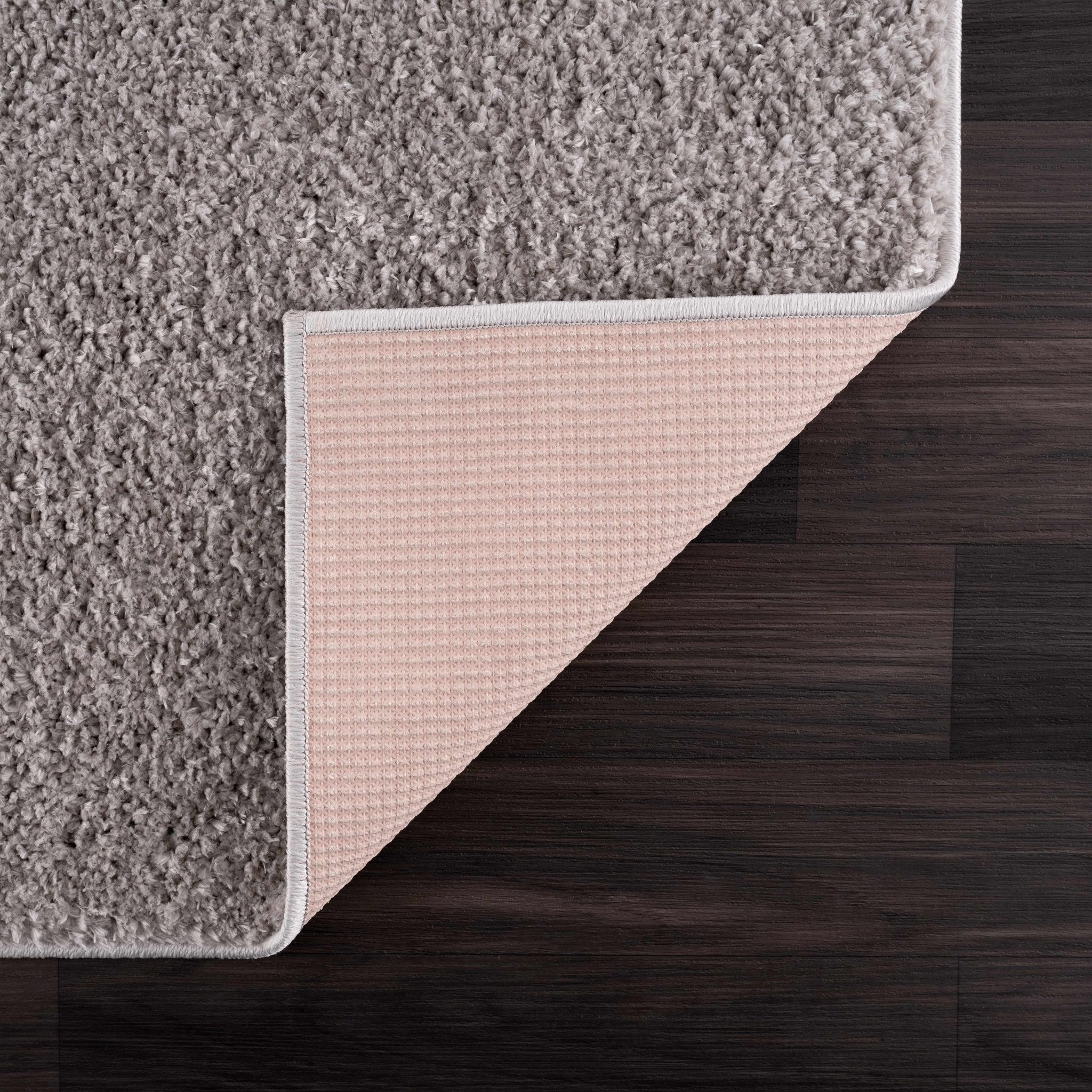 Modern Solid Plane light Gray Plush Pile Moroccan Style Multi size Washable Area Rug - Image 7