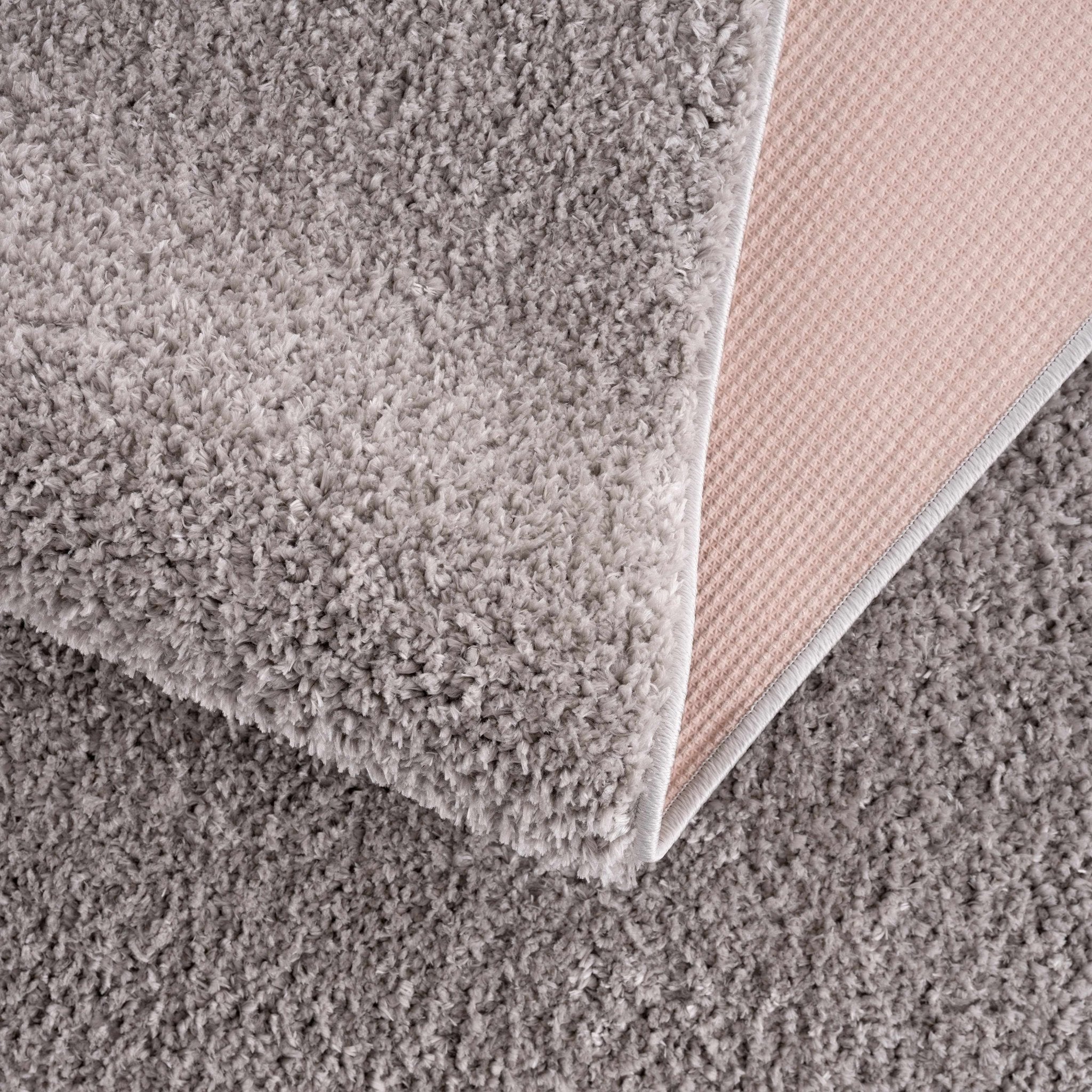 Modern Solid Plane light Gray Plush Pile Moroccan Style Multi size Washable Area Rug - Image 9