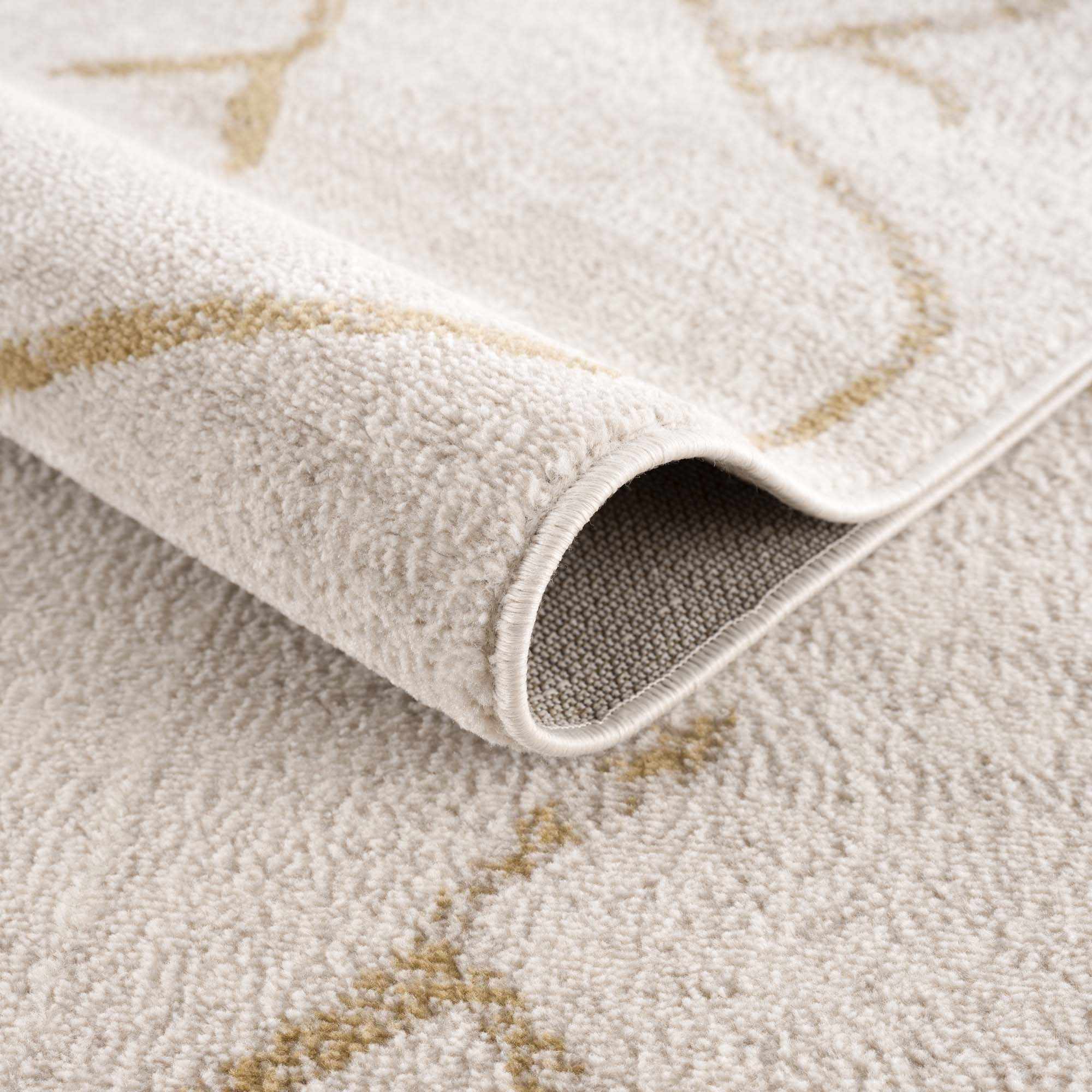 Light peach and Gold Tribal Design Contemporary Area Rug - Image 6