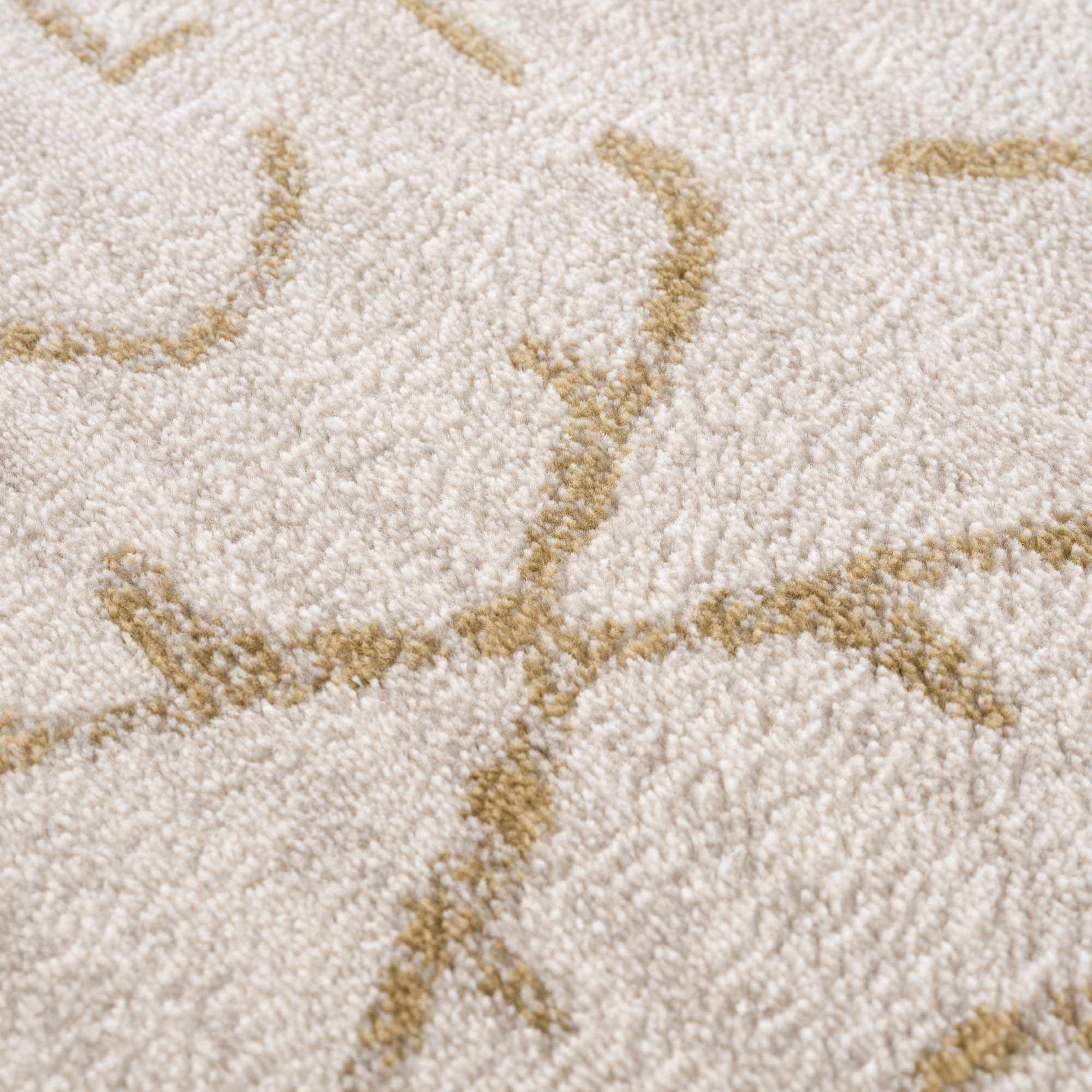 Light peach and Gold Tribal Design Contemporary Area Rug - Image 9