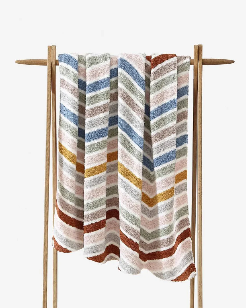 Lightweight, Cozy, and Modern Stripes  Chevron Throw Blanket - Image 4
