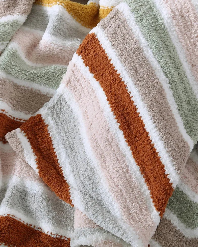 Lightweight, Cozy, and Modern Stripes  Chevron Throw Blanket - Image 5