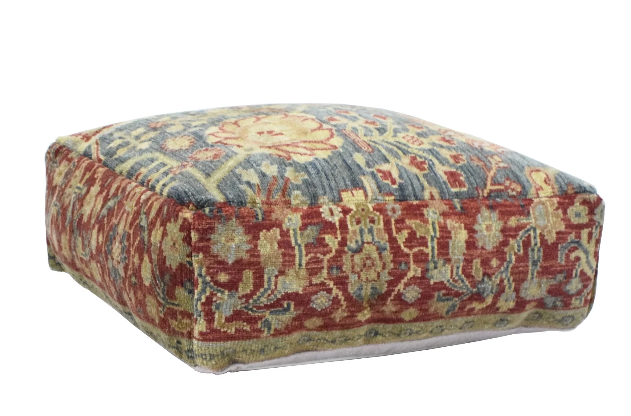 Luxury Floor Pillow made from fine woolen hand knotted Area Rug - Image 3