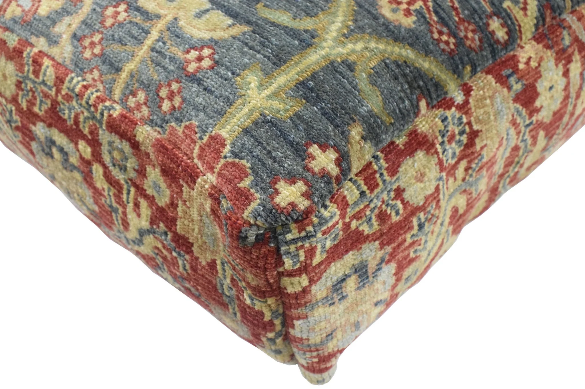 Luxury Floor Pillow made from fine woolen hand knotted Area Rug - Image 4