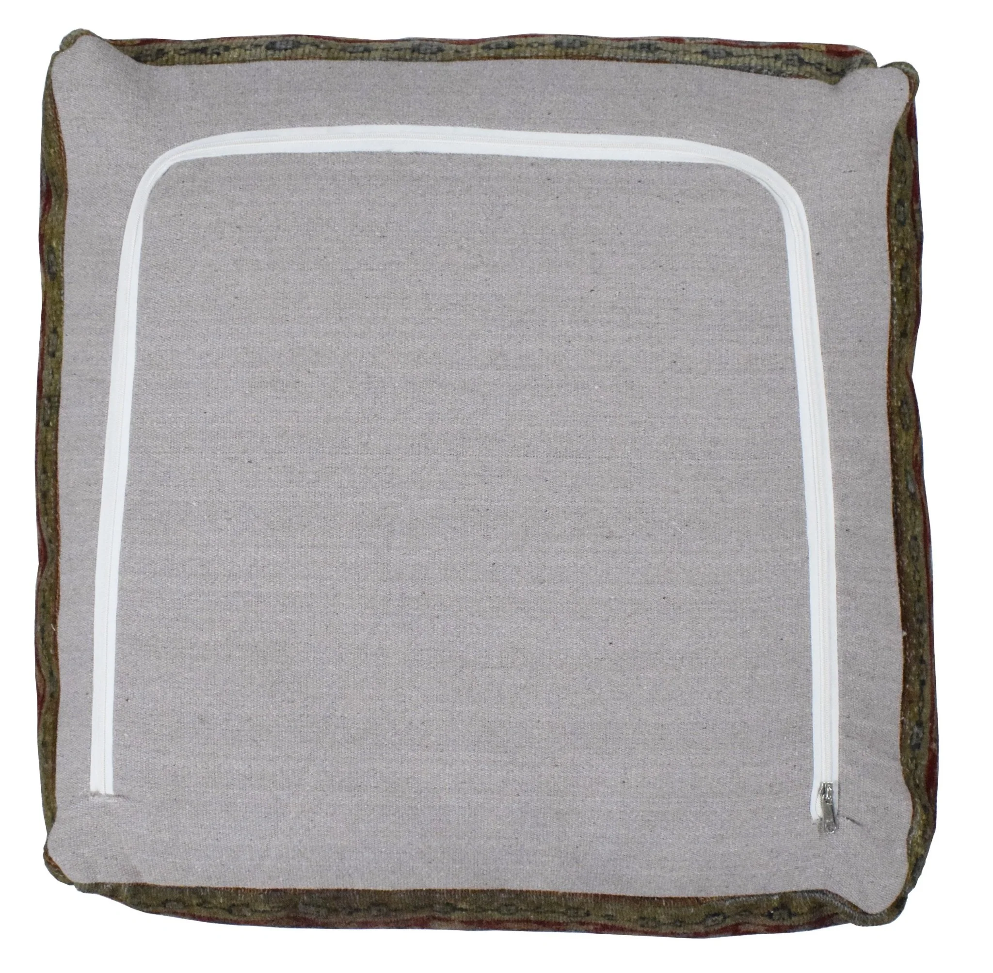 Luxury Floor Pillow made from fine woolen hand knotted Area Rug - Image 6