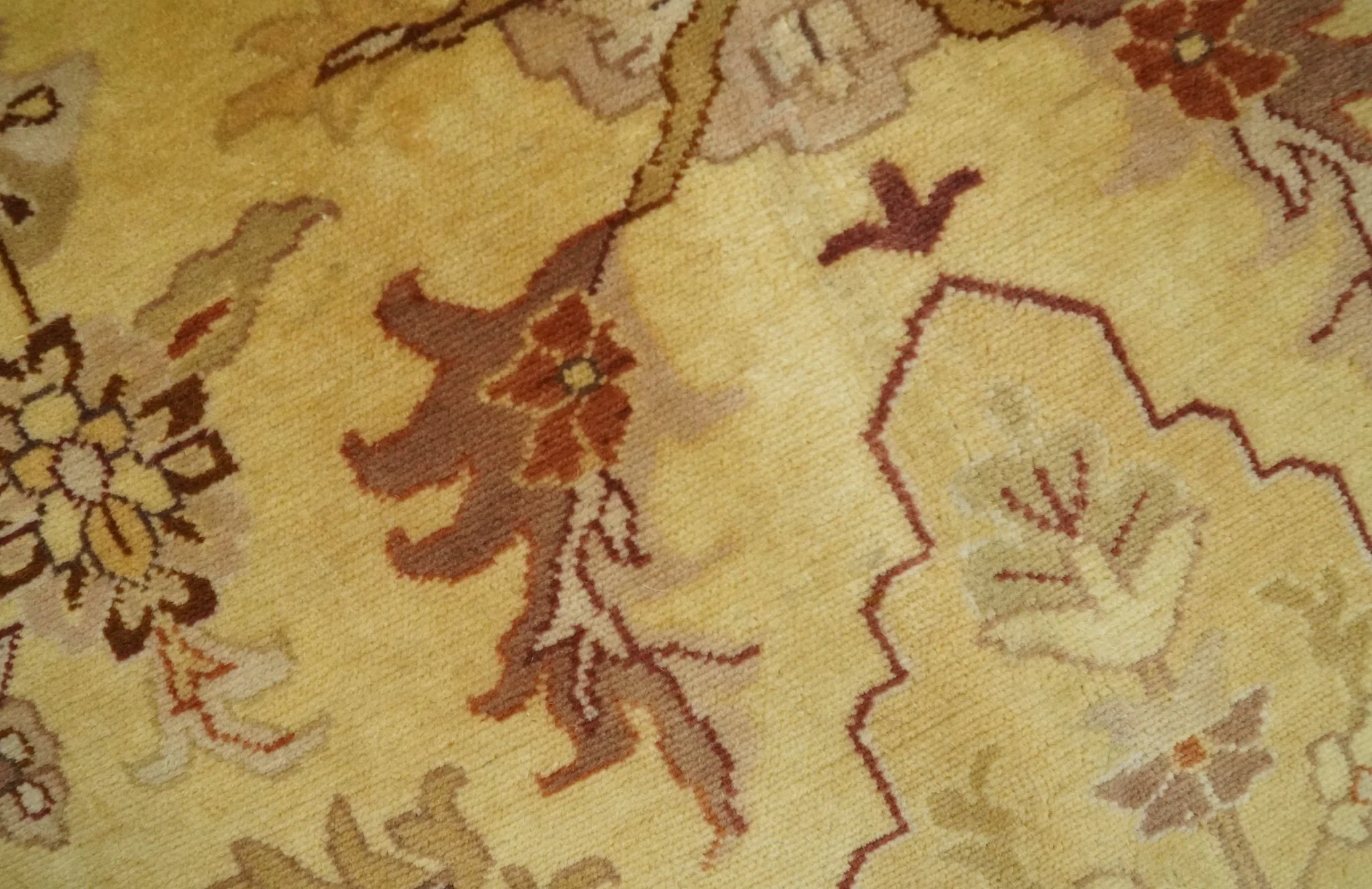 Luxury Floor Pillow made Pouf from restored fine quality hand knotted area rug |FP2 - Image 3
