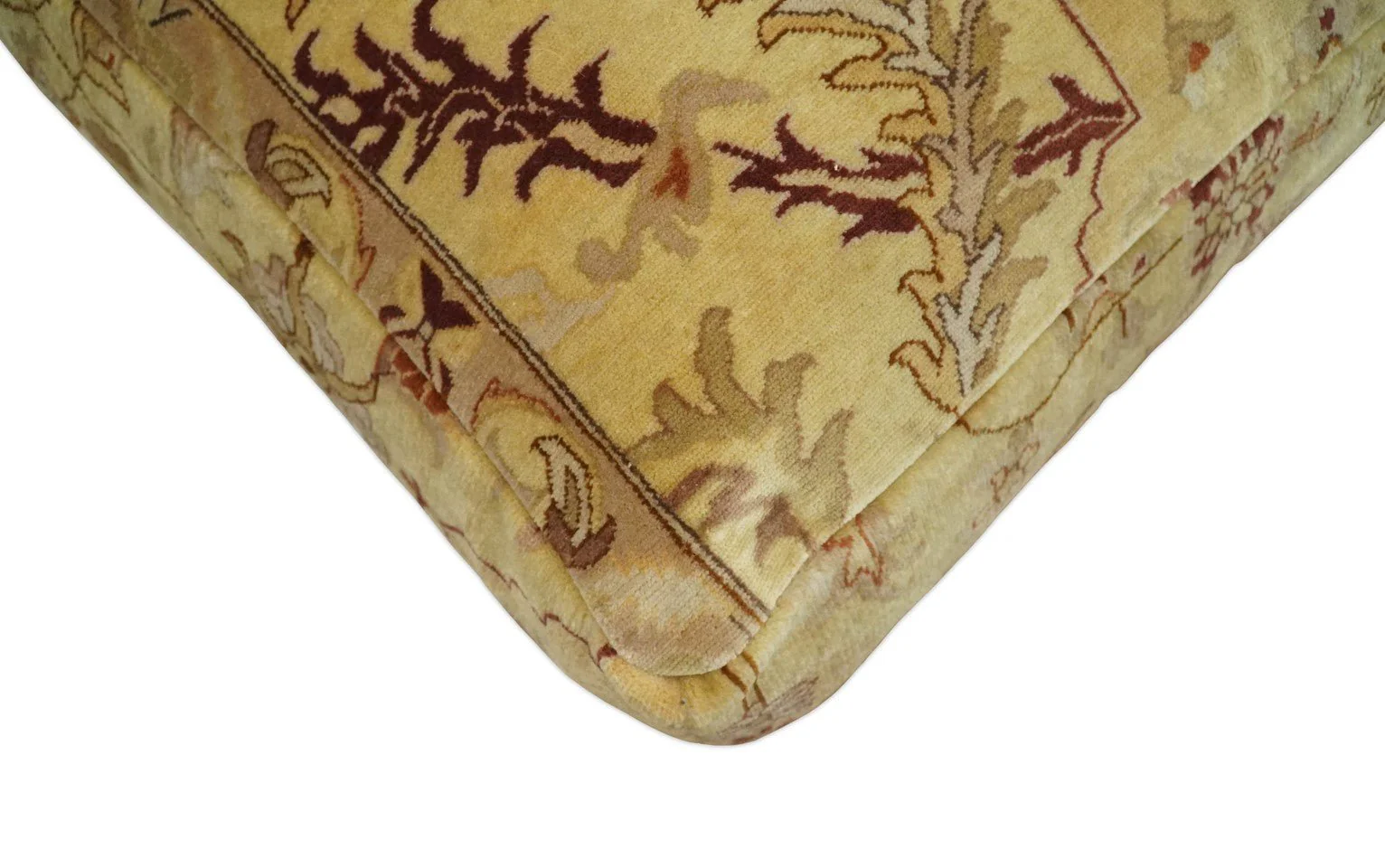 Luxury Floor Pillow made Pouf from restored fine quality hand knotted area rug |FP2 - Image 4