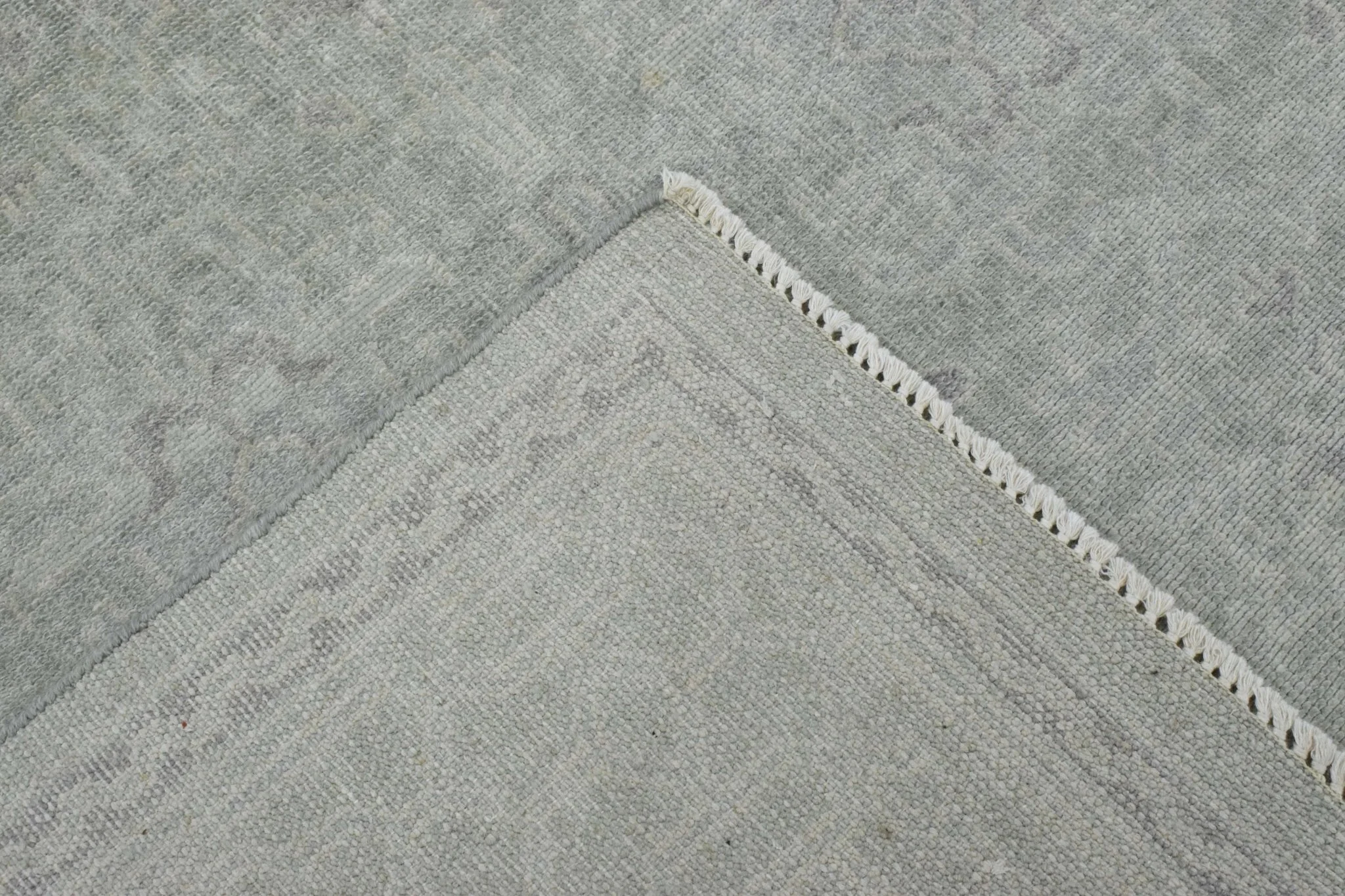 Luxury Hand knotted Wool 8x10 Gray Area Rug  | EMP3 - Image 8