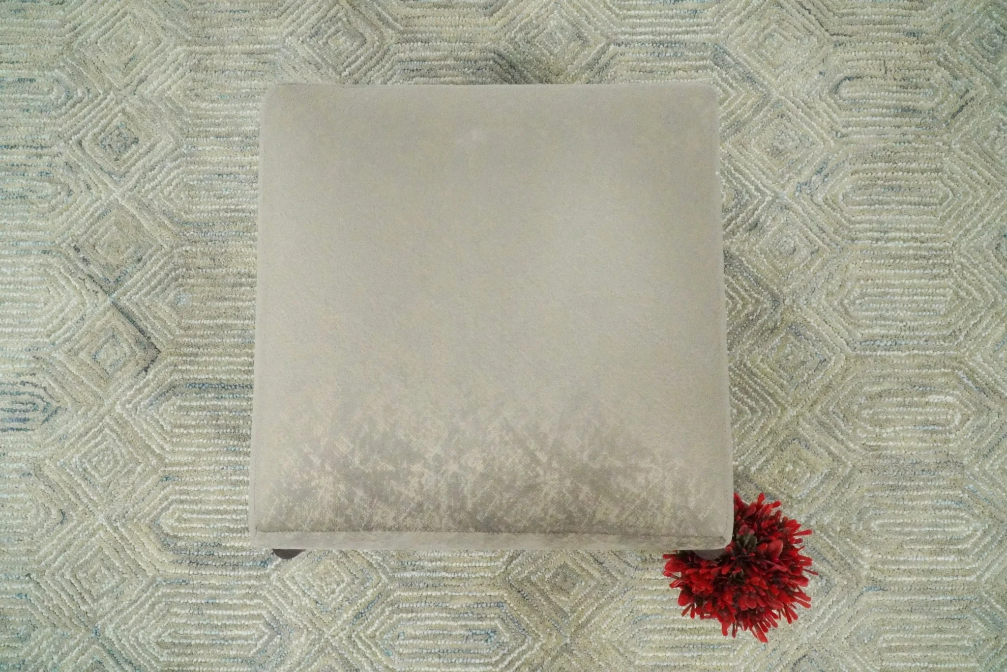 Luxury Velvet Handmade Slate Wooden Stool - Image 10