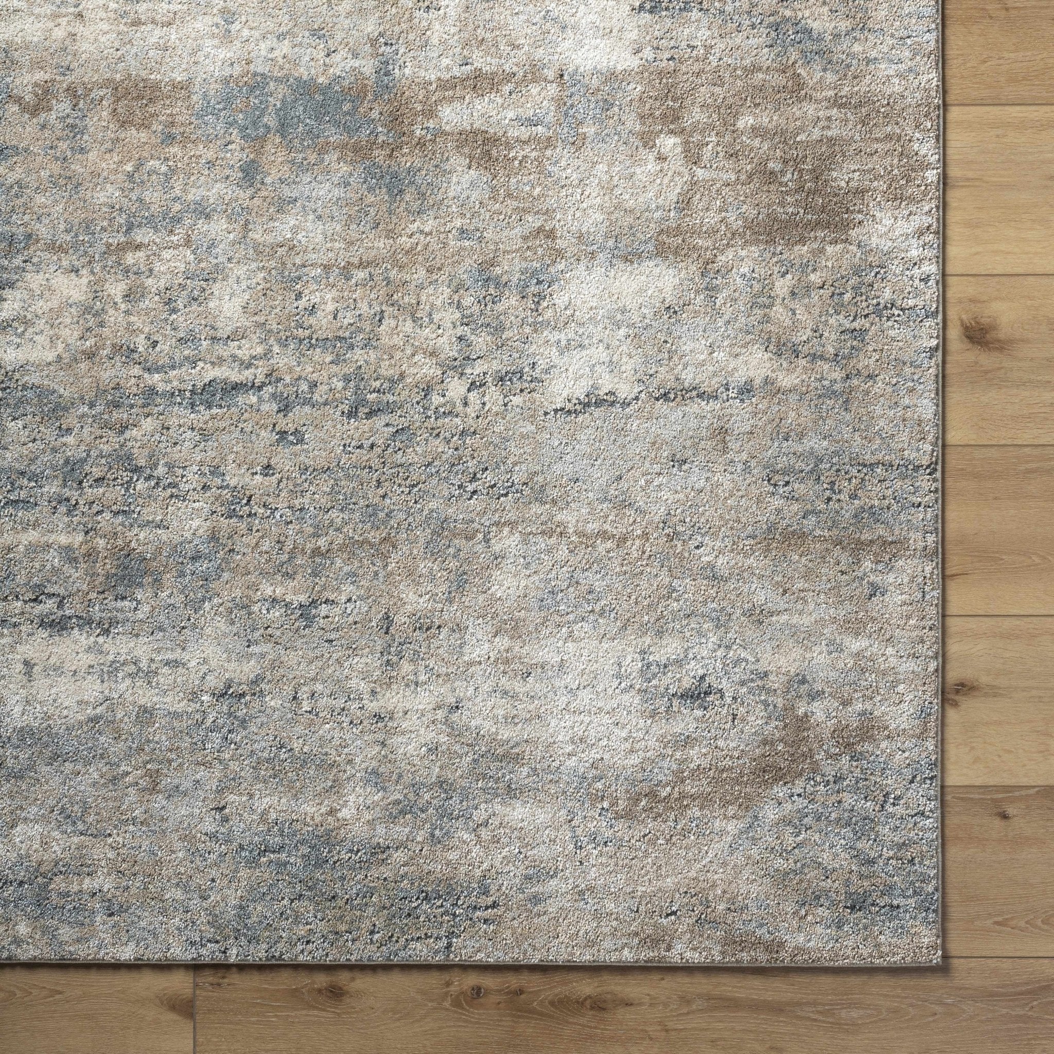Abstract Beige And Gray Contemporary Style Rug - Image 5