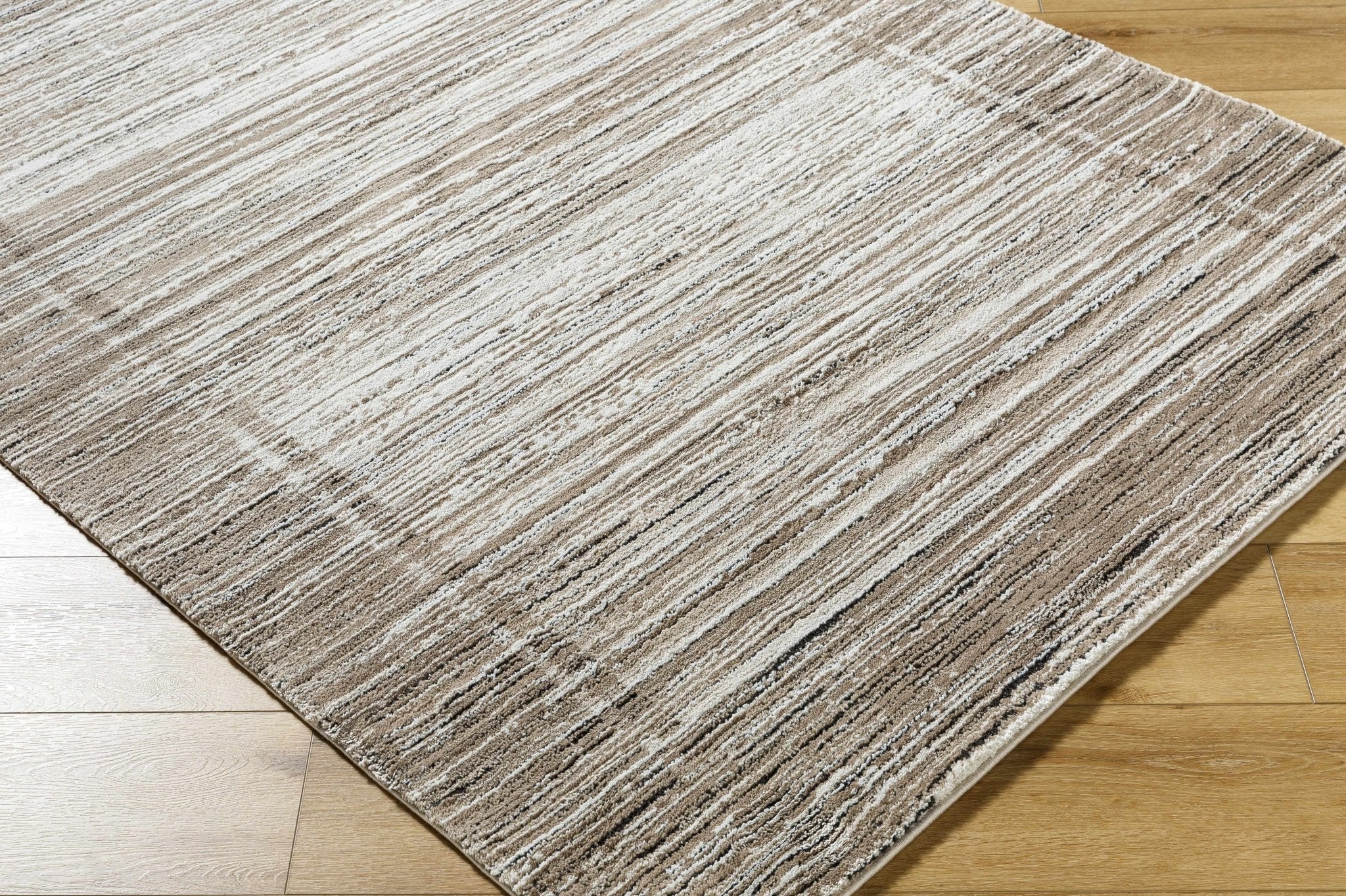 Machine Woven Brown Contemporary Style Area Rug - Image 3