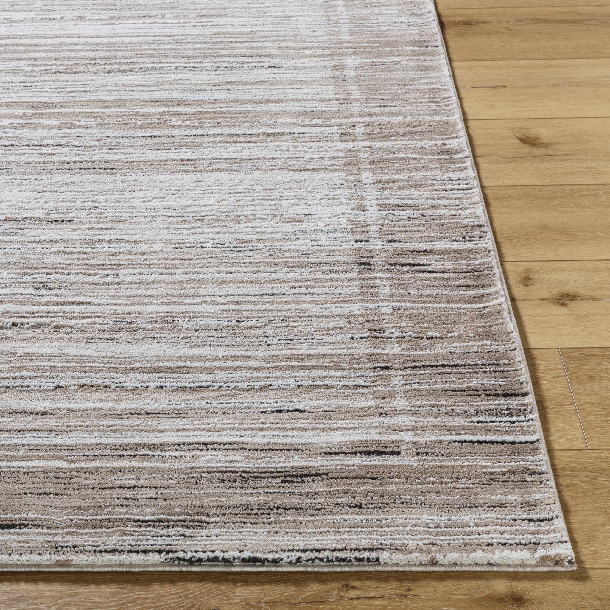 Machine Woven Brown Contemporary Style Area Rug - Image 4