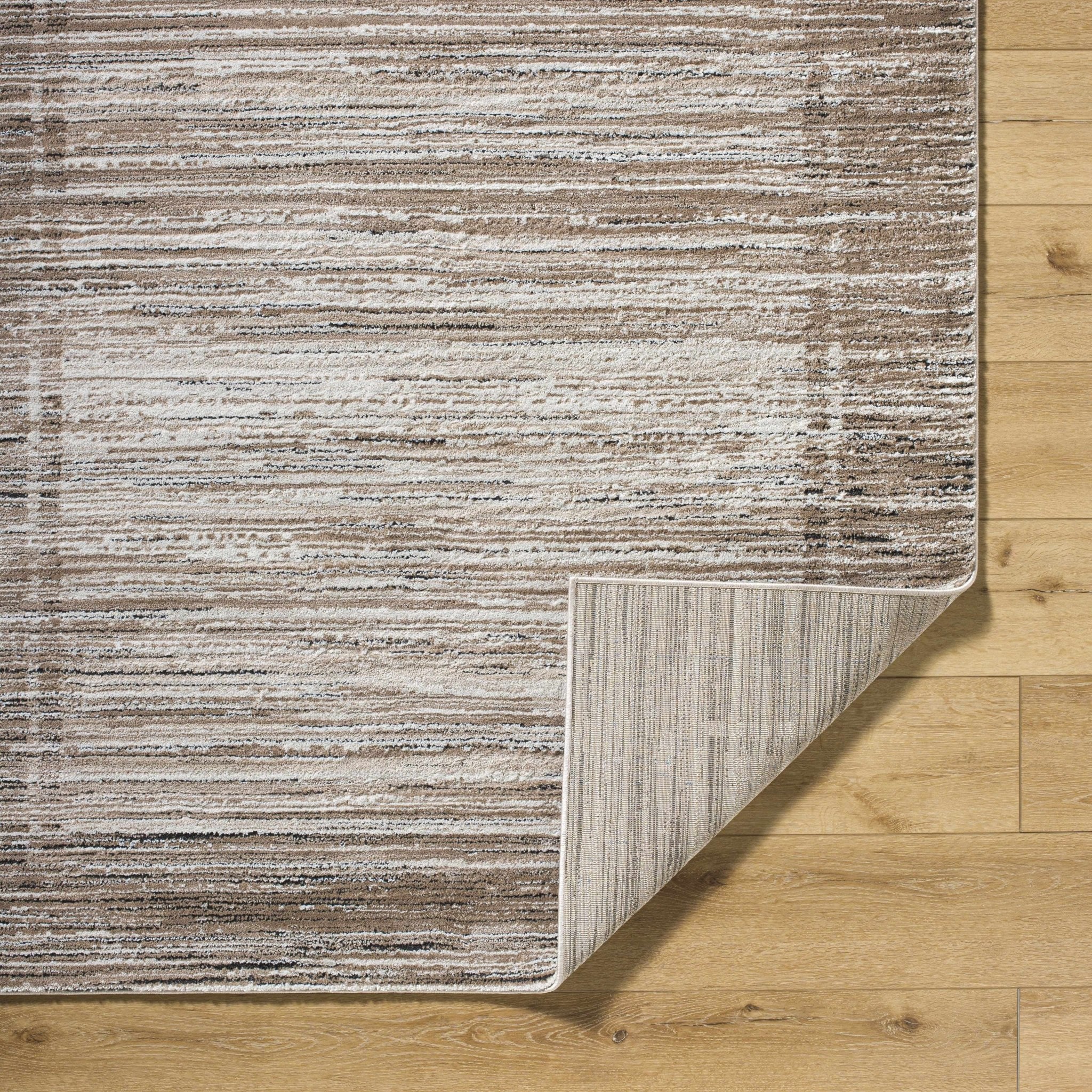 Machine Woven Brown Contemporary Style Area Rug - Image 5