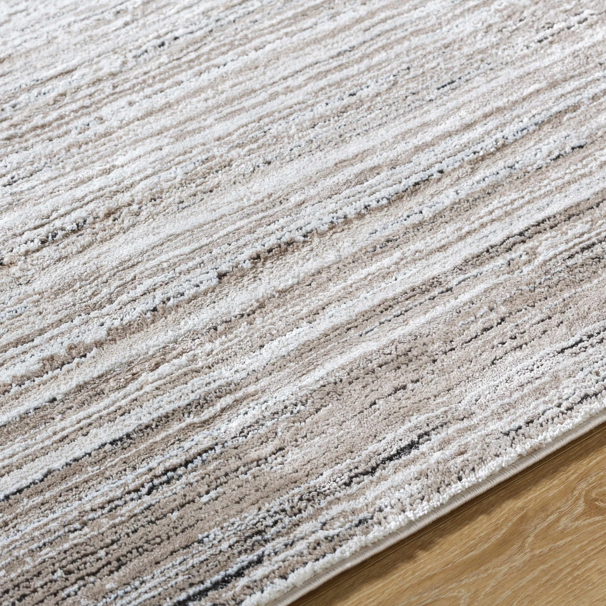 Machine Woven Brown Contemporary Style Area Rug - Image 6