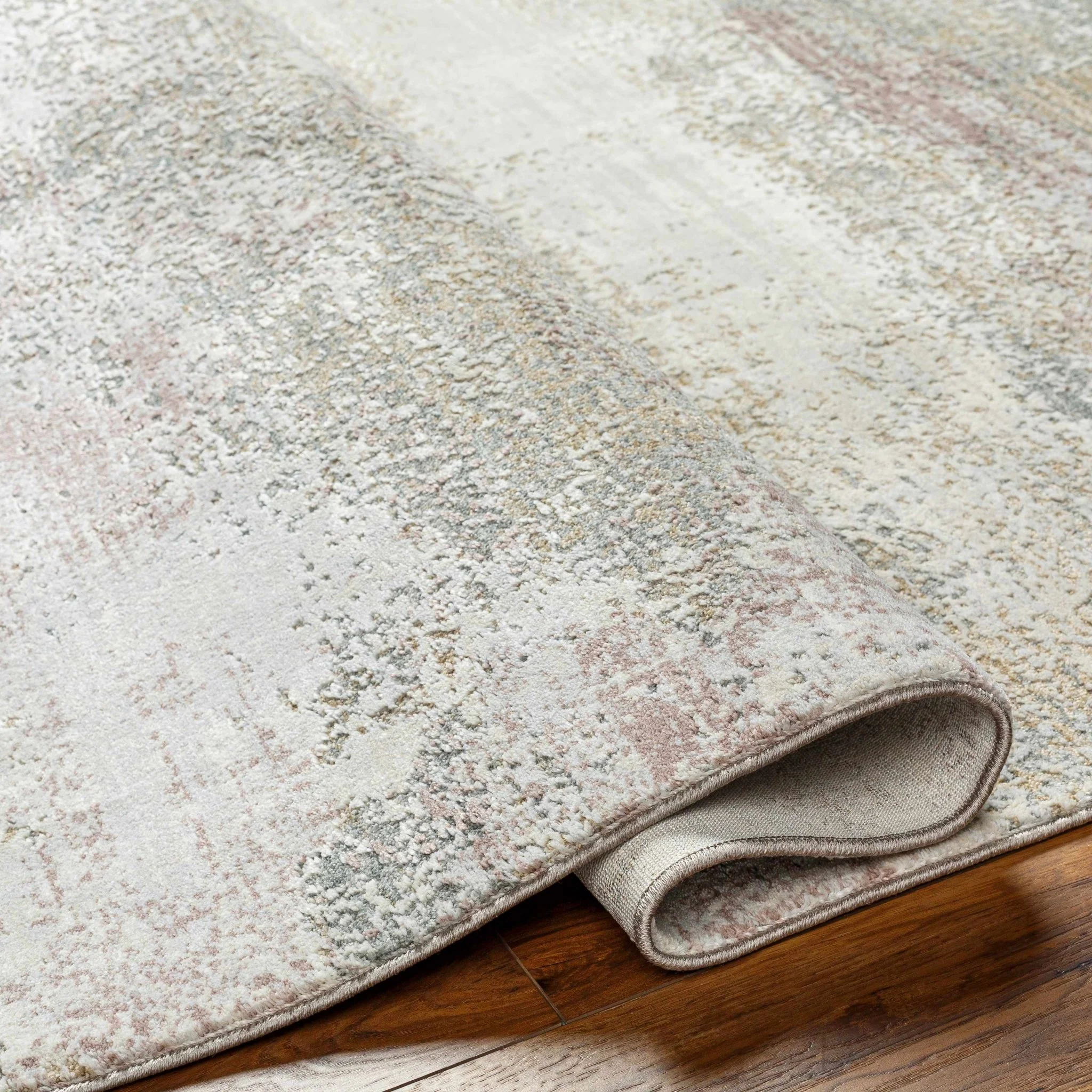 Machine Woven Brown Contemporary Style Rug - Image 6
