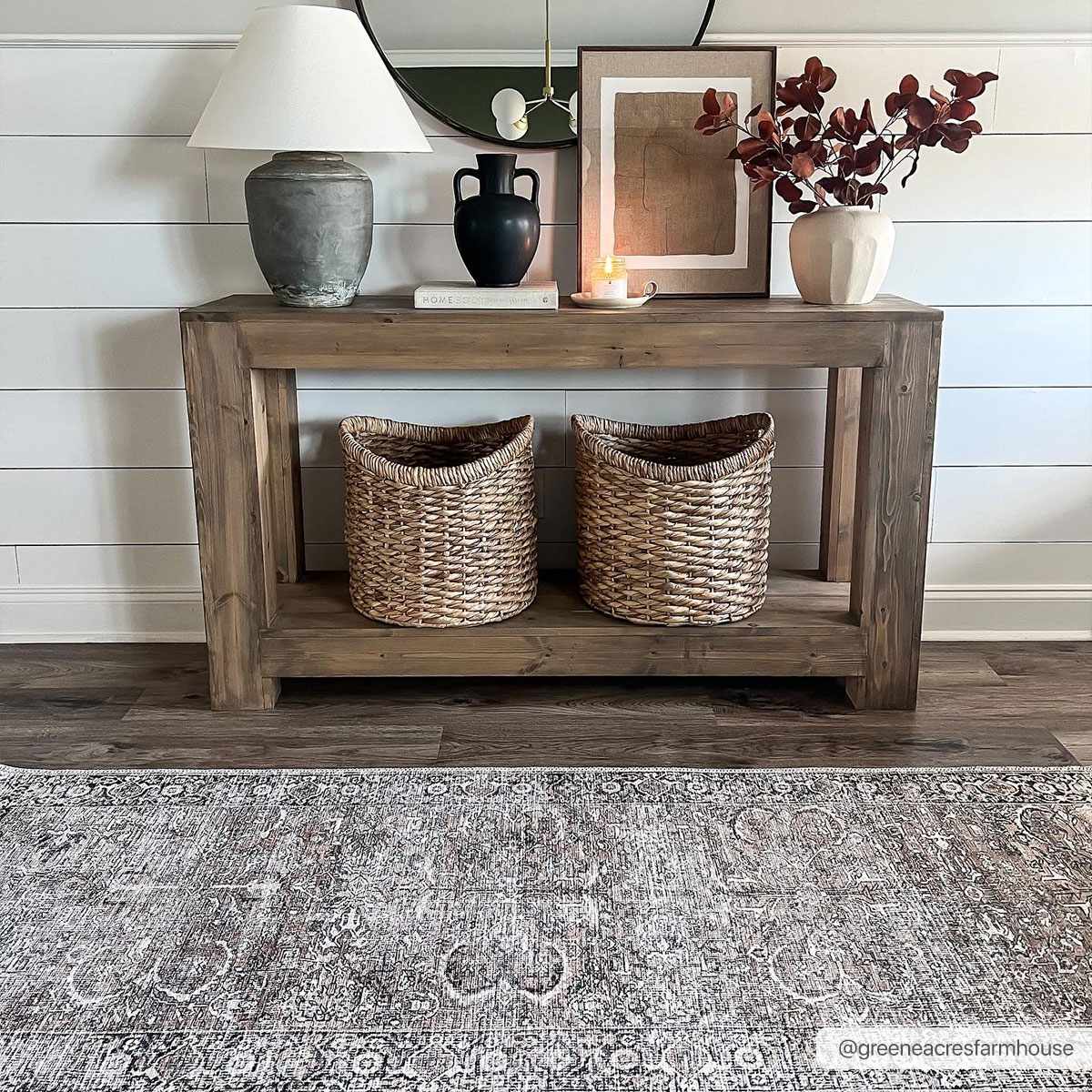 Woven Brown, Ivory and Charcoal Traditional Floral Washable Area Rug - Image 3