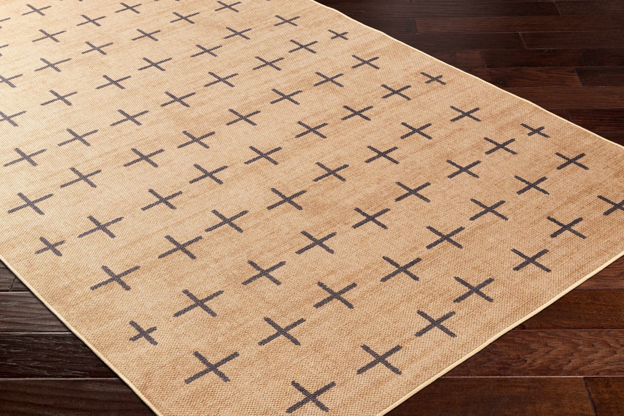 Machine Woven Brown Modern Style Area Rug - Image 2