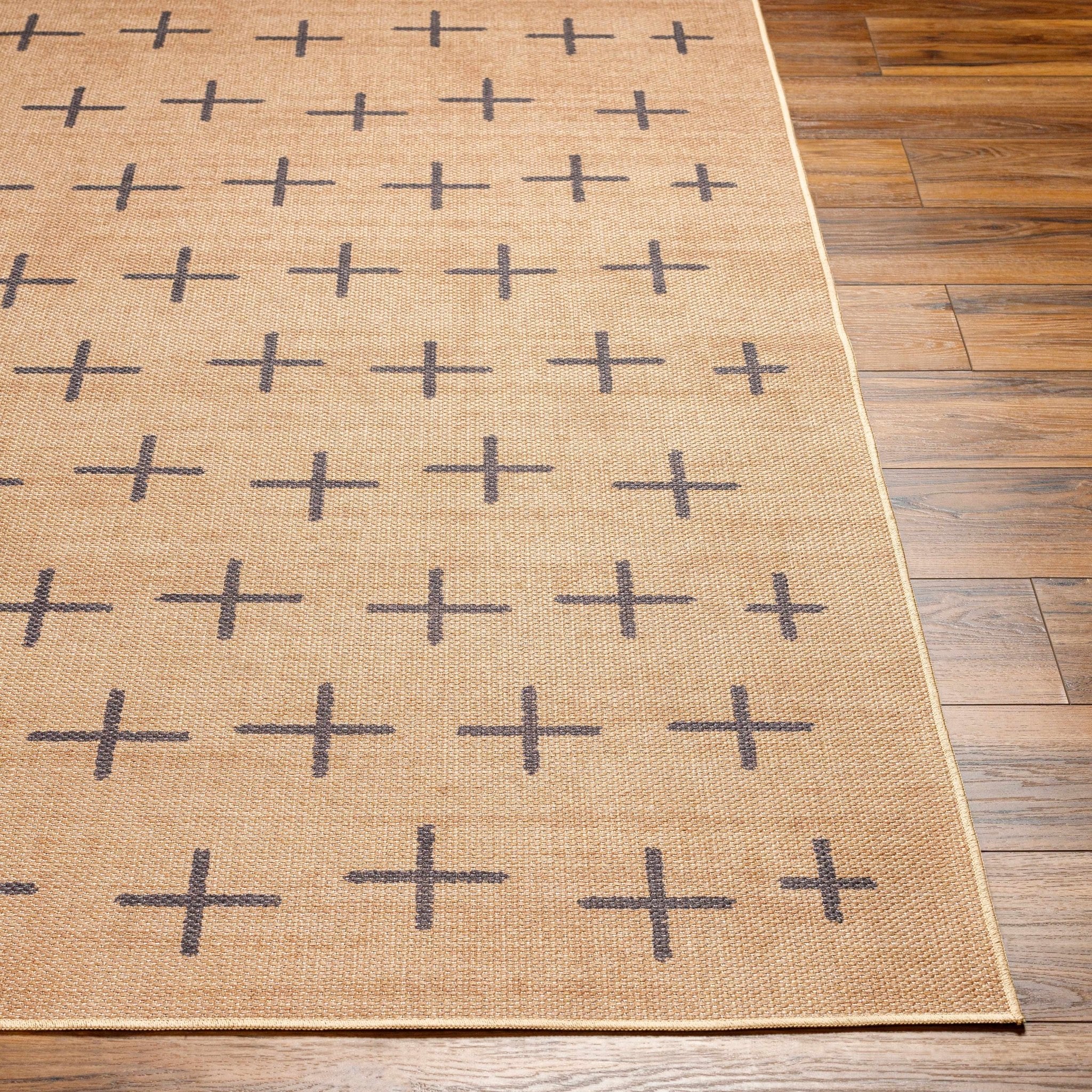 Machine Woven Brown Modern Style Area Rug - Image 3