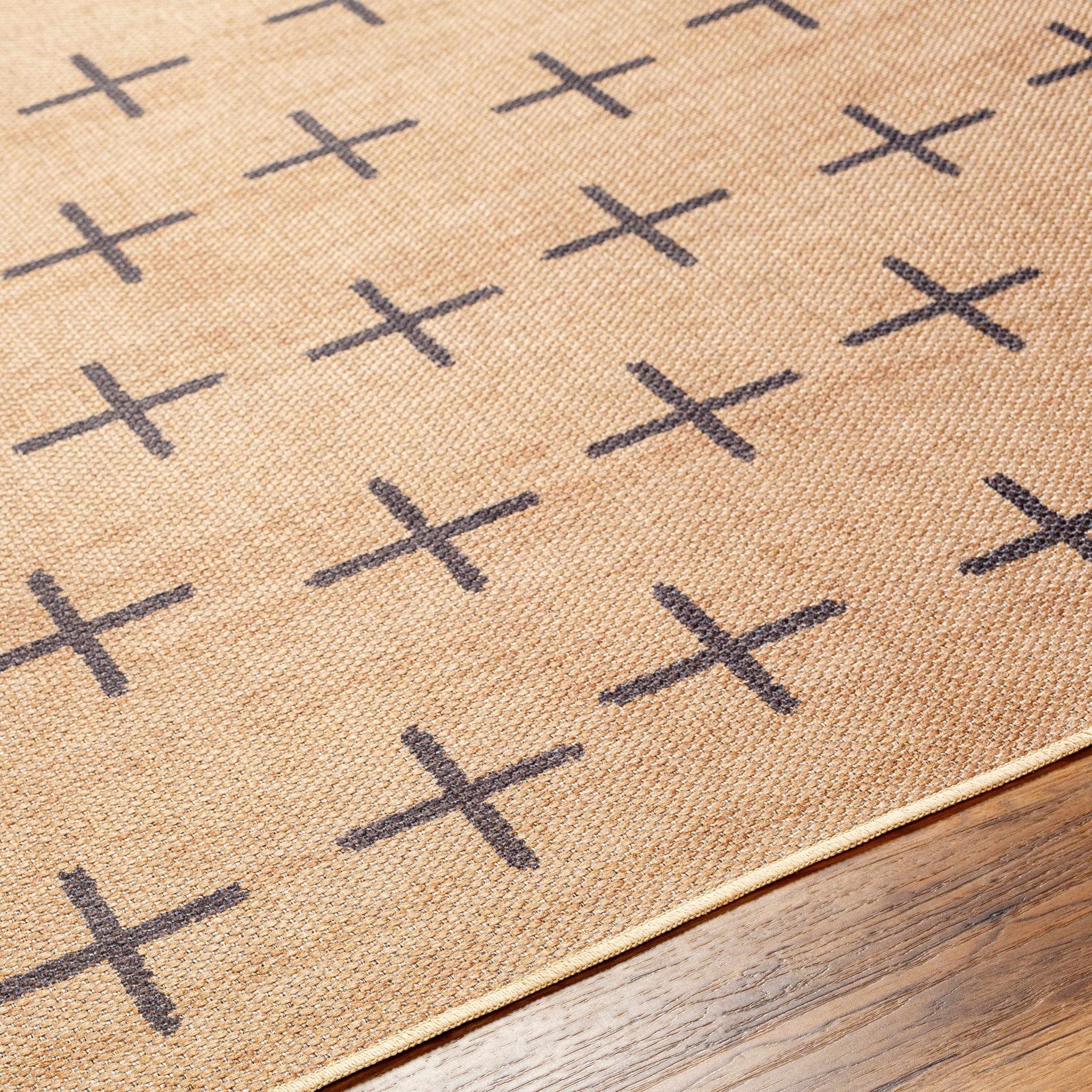 Machine Woven Brown Modern Style Area Rug - Image 5