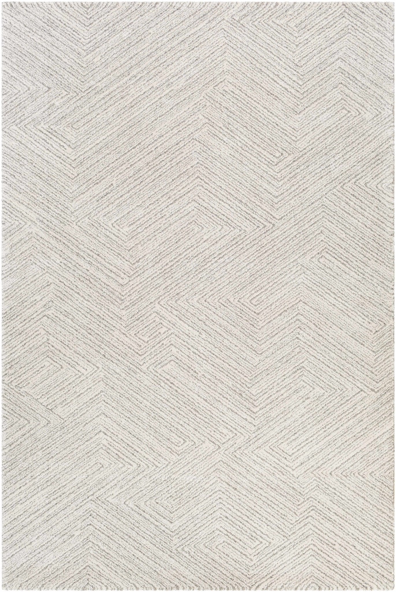 Machine Woven Cream And Beige Contemporary Style Rug - Image 4