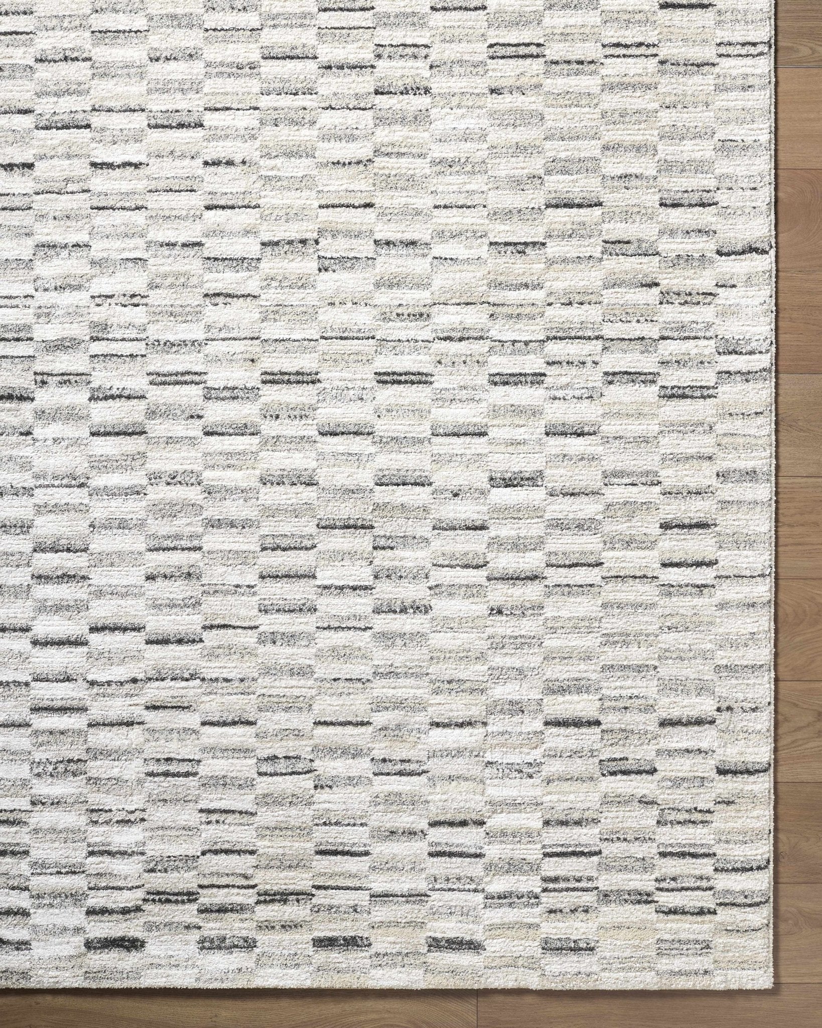 Machine Woven Cream And White Contemporary Style Rug - Image 7