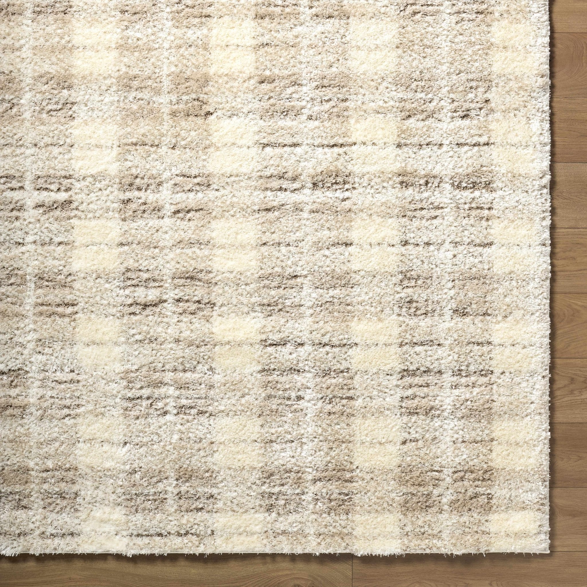 Machine Woven Cream Modern Geometrical Pattern Area Rug - Image 5