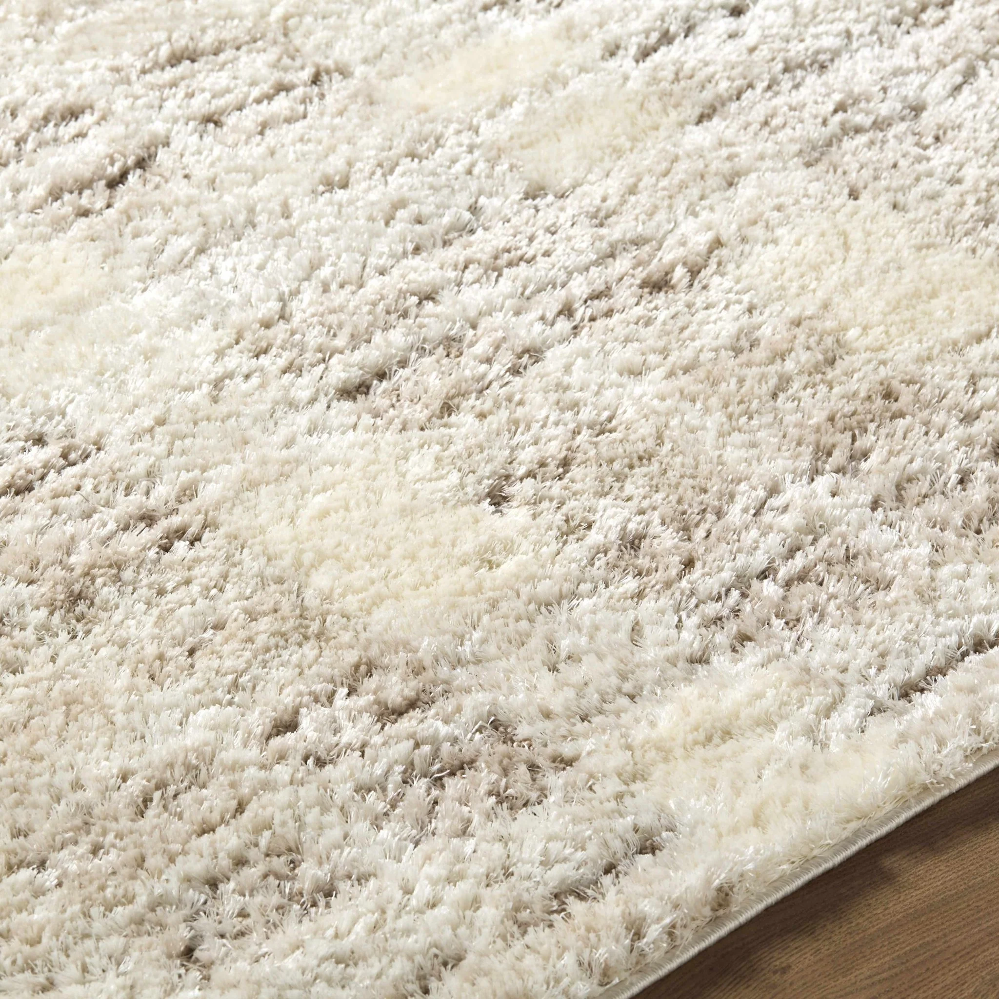 Machine Woven Cream Modern Geometrical Pattern Area Rug - Image 7