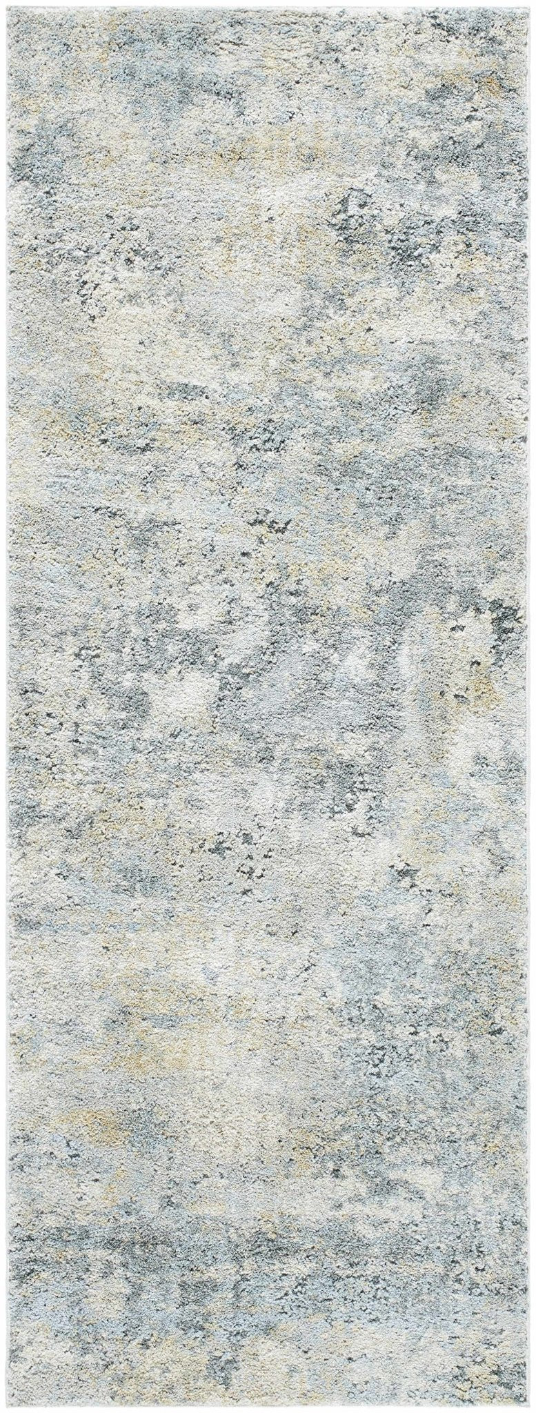 Machine Woven Gray And Ivory Contemporary Style Rug - Image 5