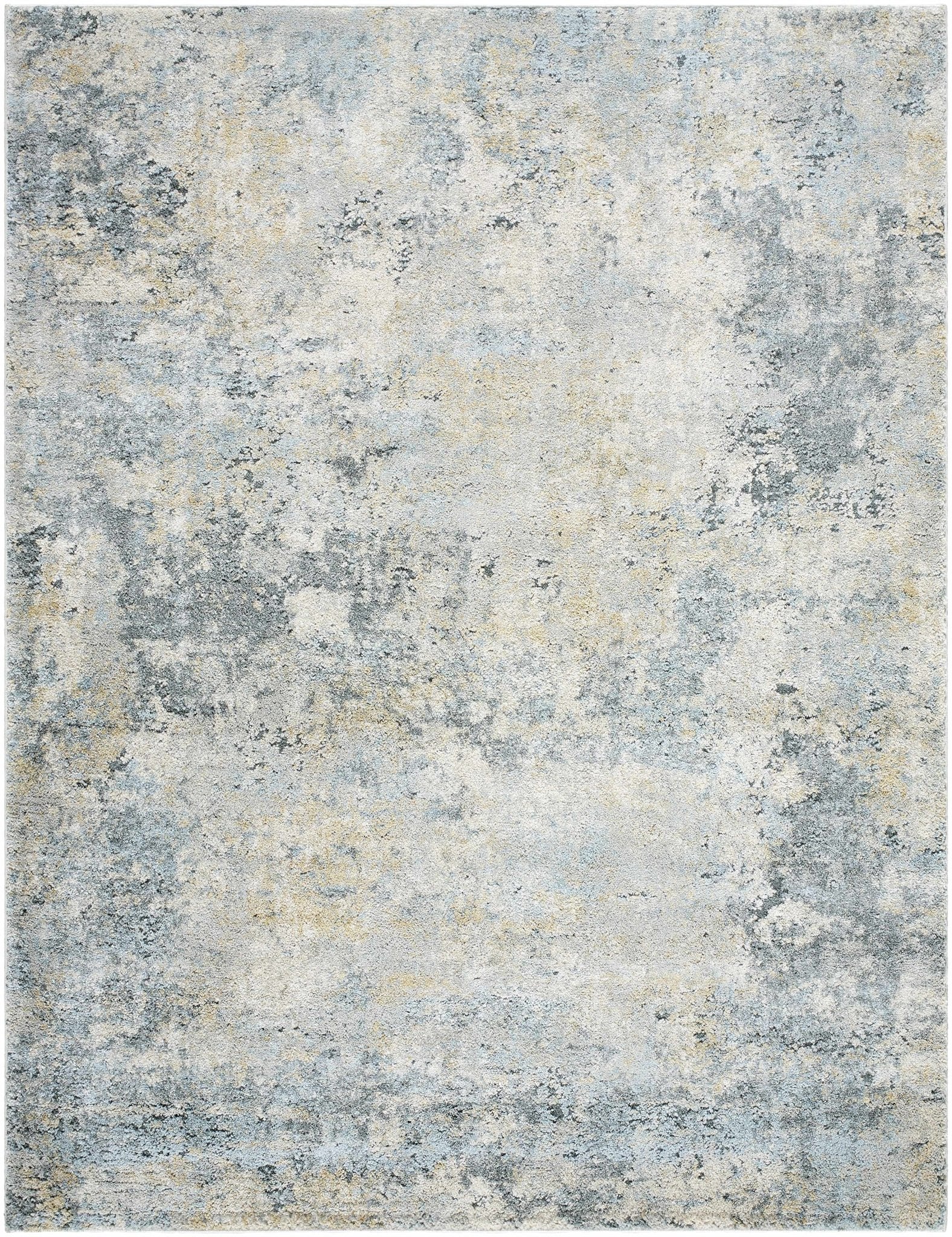 Machine Woven Gray And Ivory Contemporary Style Rug - Image 6