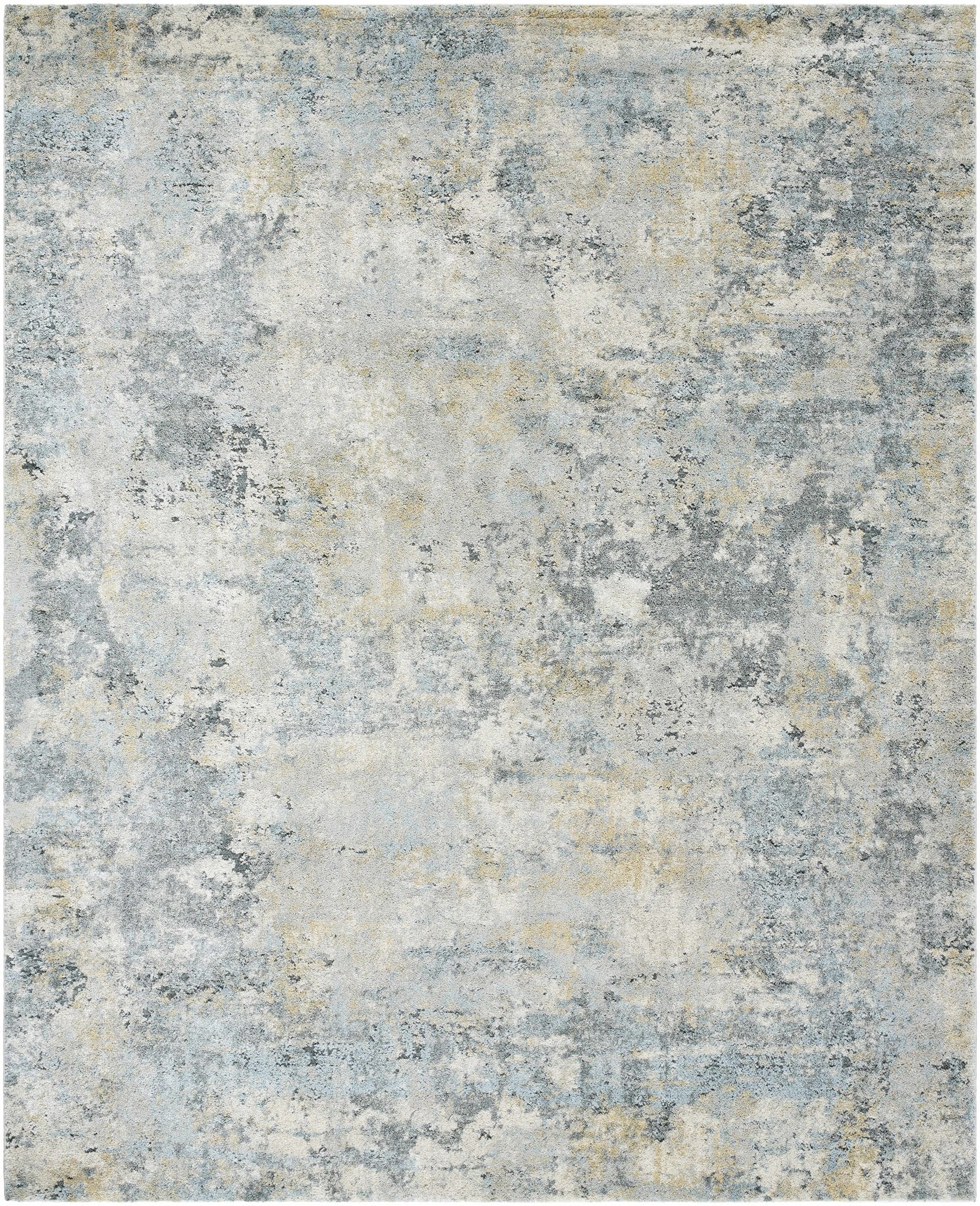 Machine Woven Gray And Ivory Contemporary Style Rug - Image 8