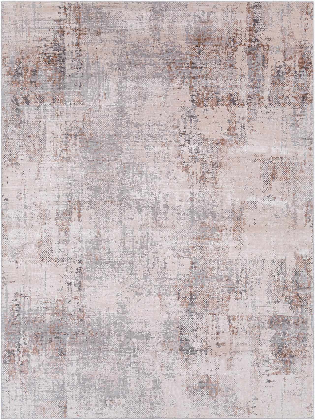 Machine Woven Gray Contemporary Style Rug - Image 2