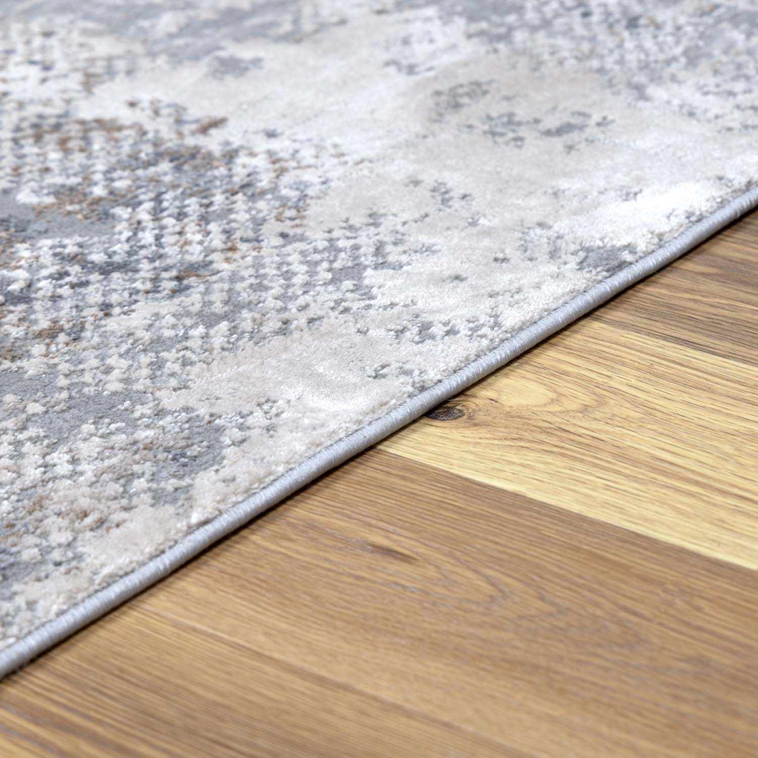Machine Woven Gray Contemporary Style Rug - Image 9