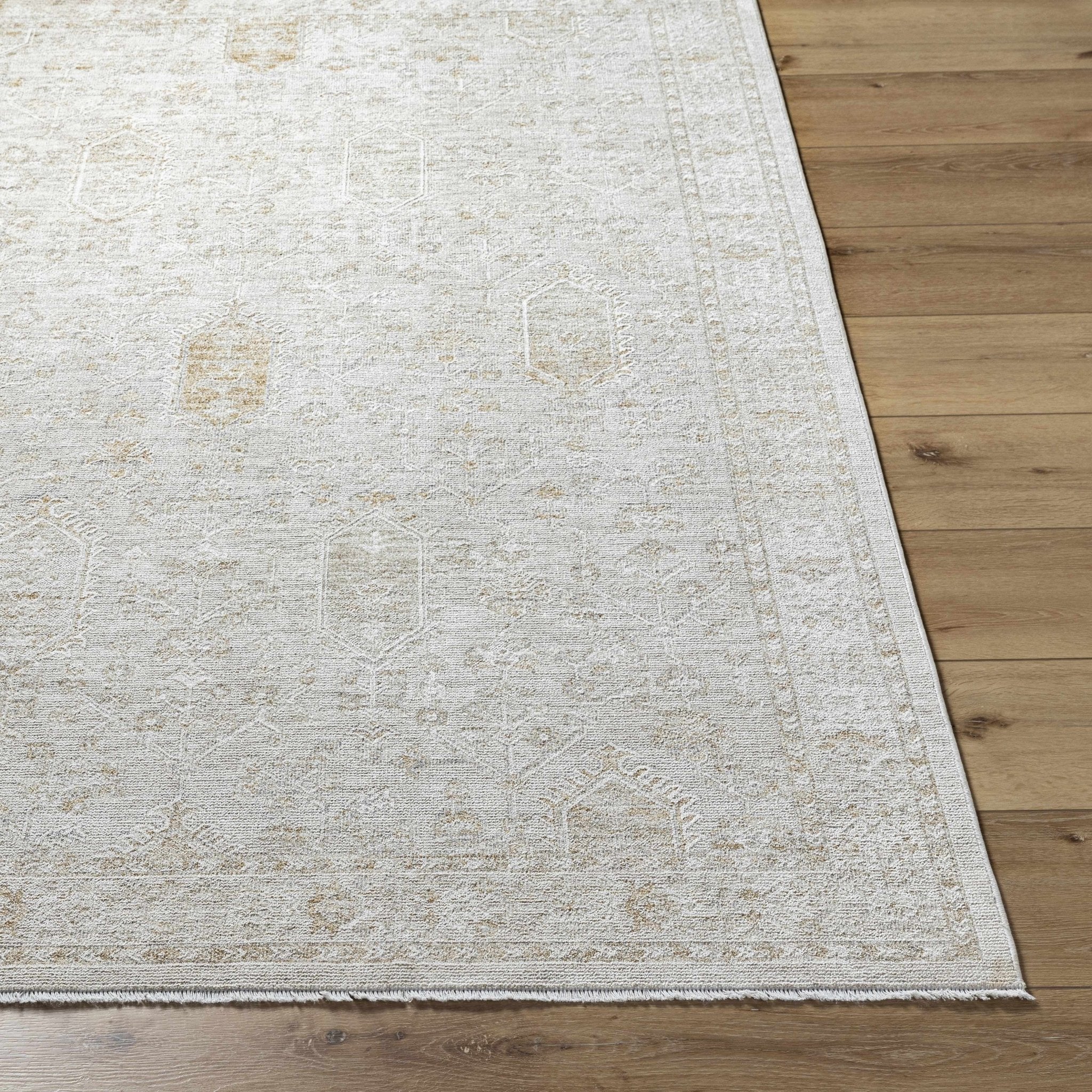 Machine Woven Gray Traditional Style Area Rug - Image 2